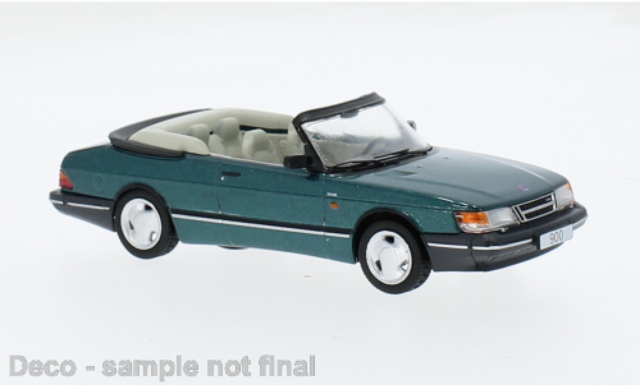 Saab 900 1/43 IXO metallic groen 1991 1:43 modelauto