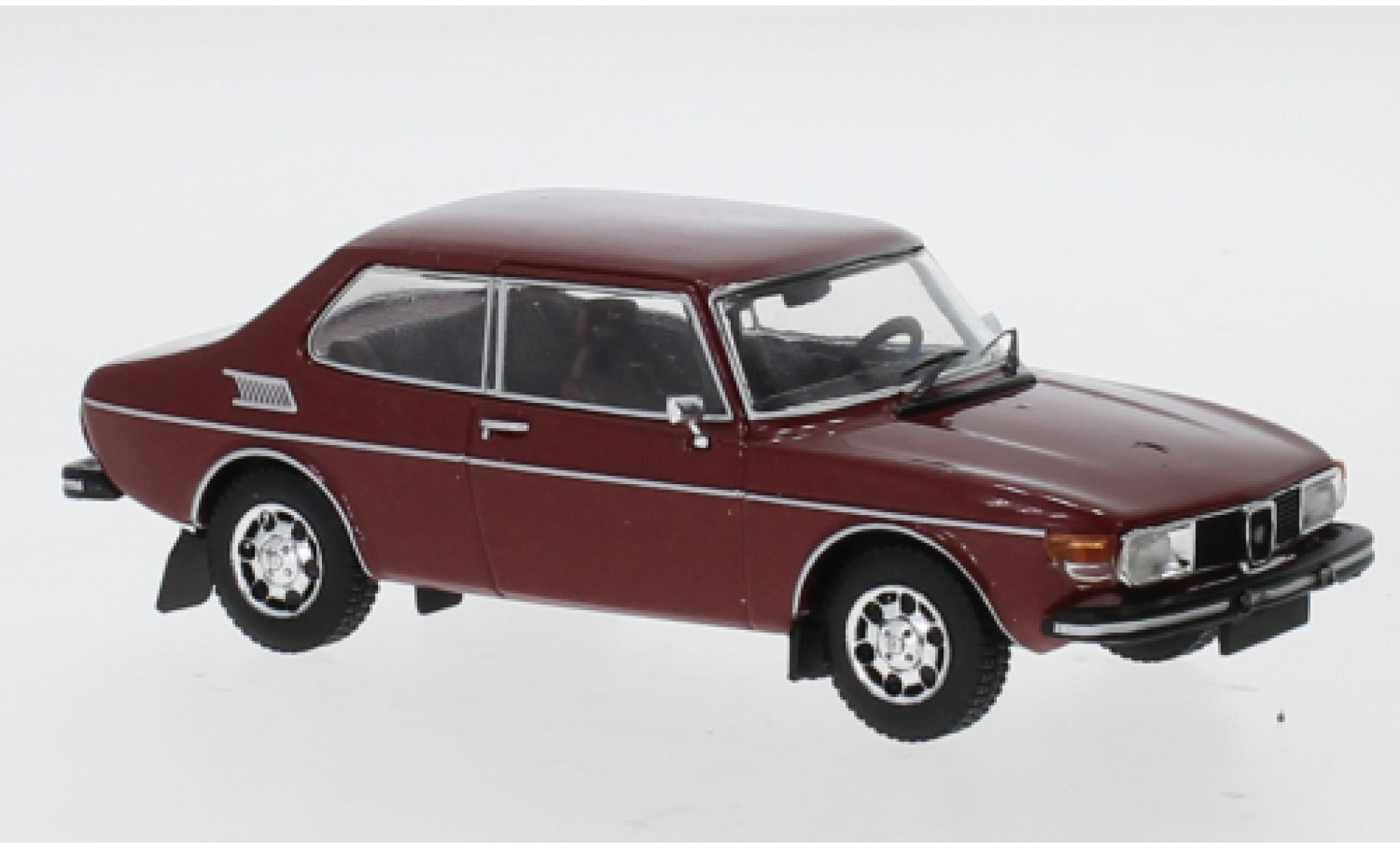 Saab 99 1/43 IXO EMS metallic rood 1972 modelauto