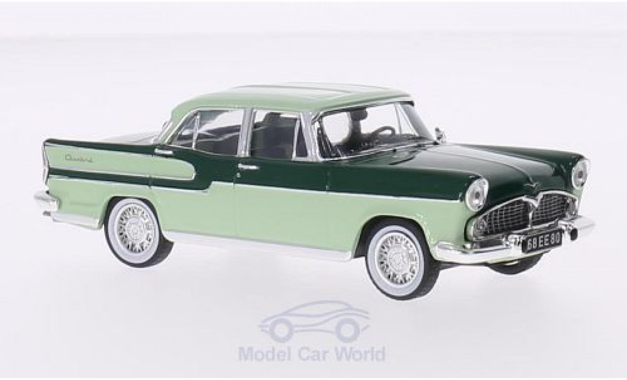Simca Chambord 1/43 IXO groen/groen 1958 modelauto