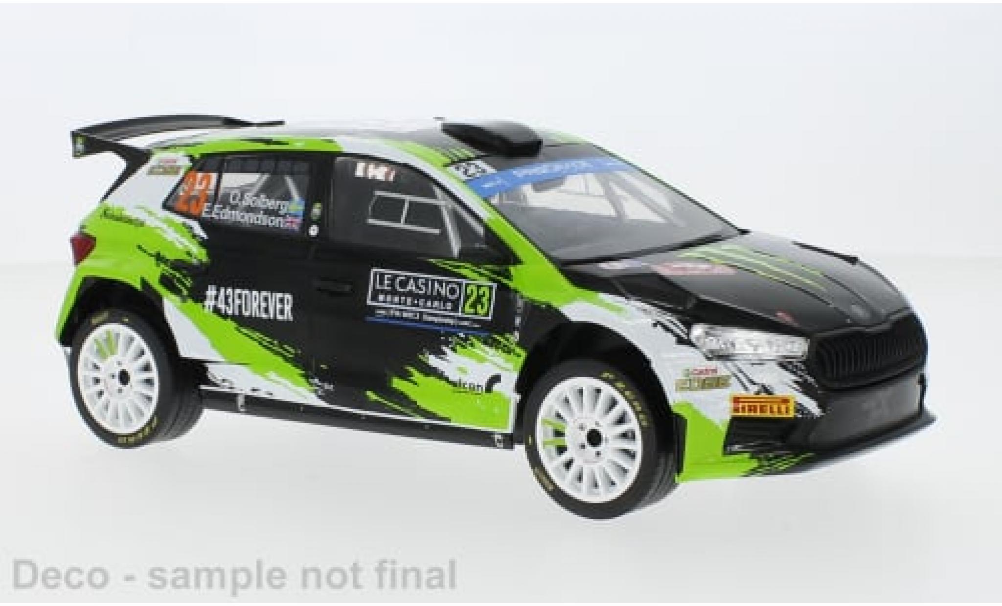 Skoda Fabia 1/18 IXO Rally2 No.23 Rallye WM Rally Monte Carlo 2023 1:18 modelauto
