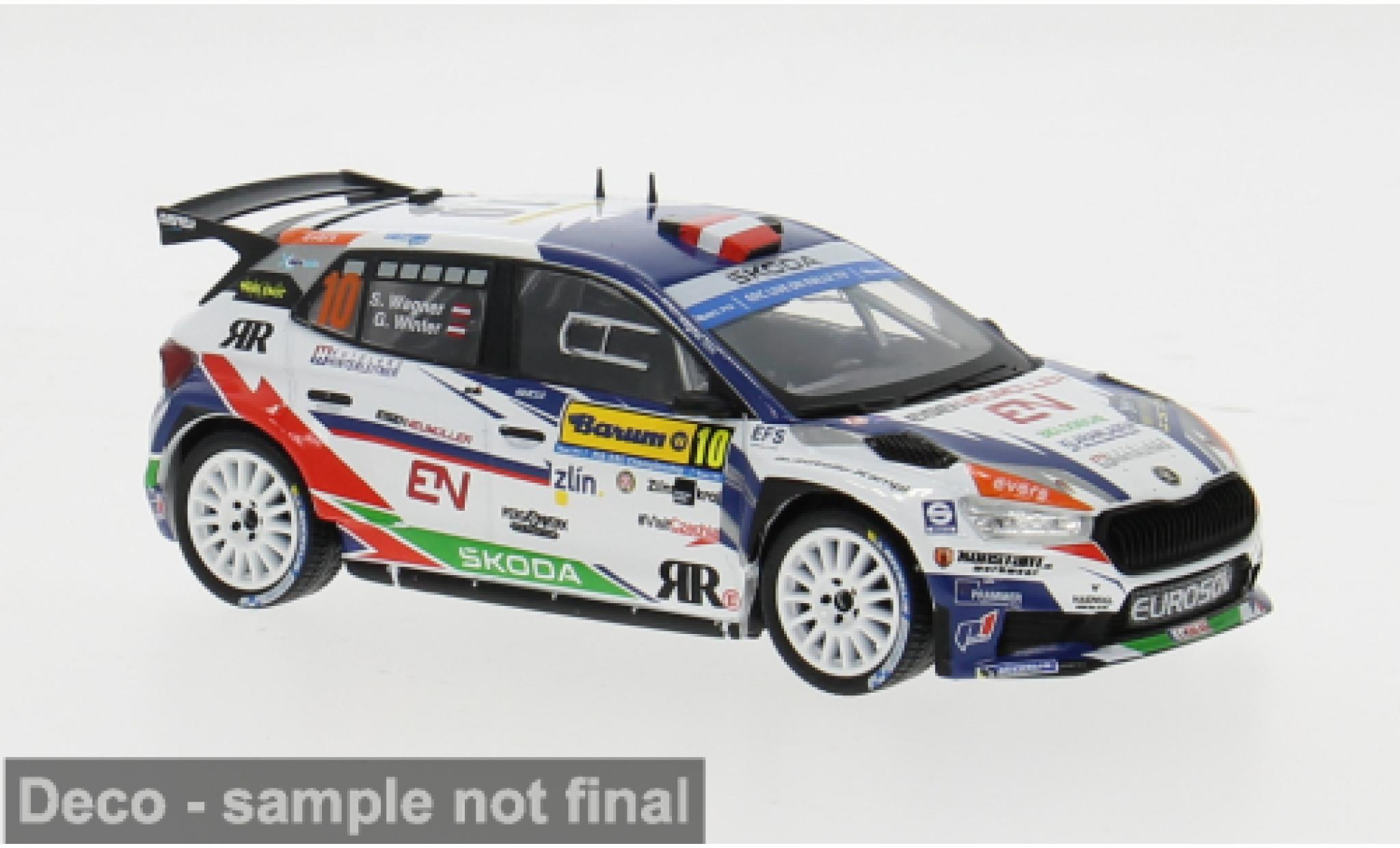Skoda Fabia 1/43 IXO Rally2 Rally WM Barum Rally 2023 #10 1:43 modelauto