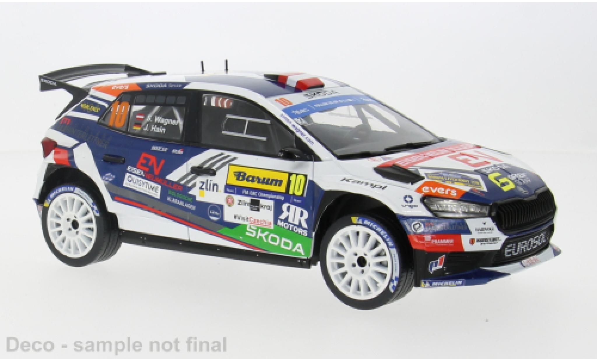 Skoda Fabia 1/18 IXO Rally2 Rally WM Barum Rally 2024 #10 1:18 modelauto