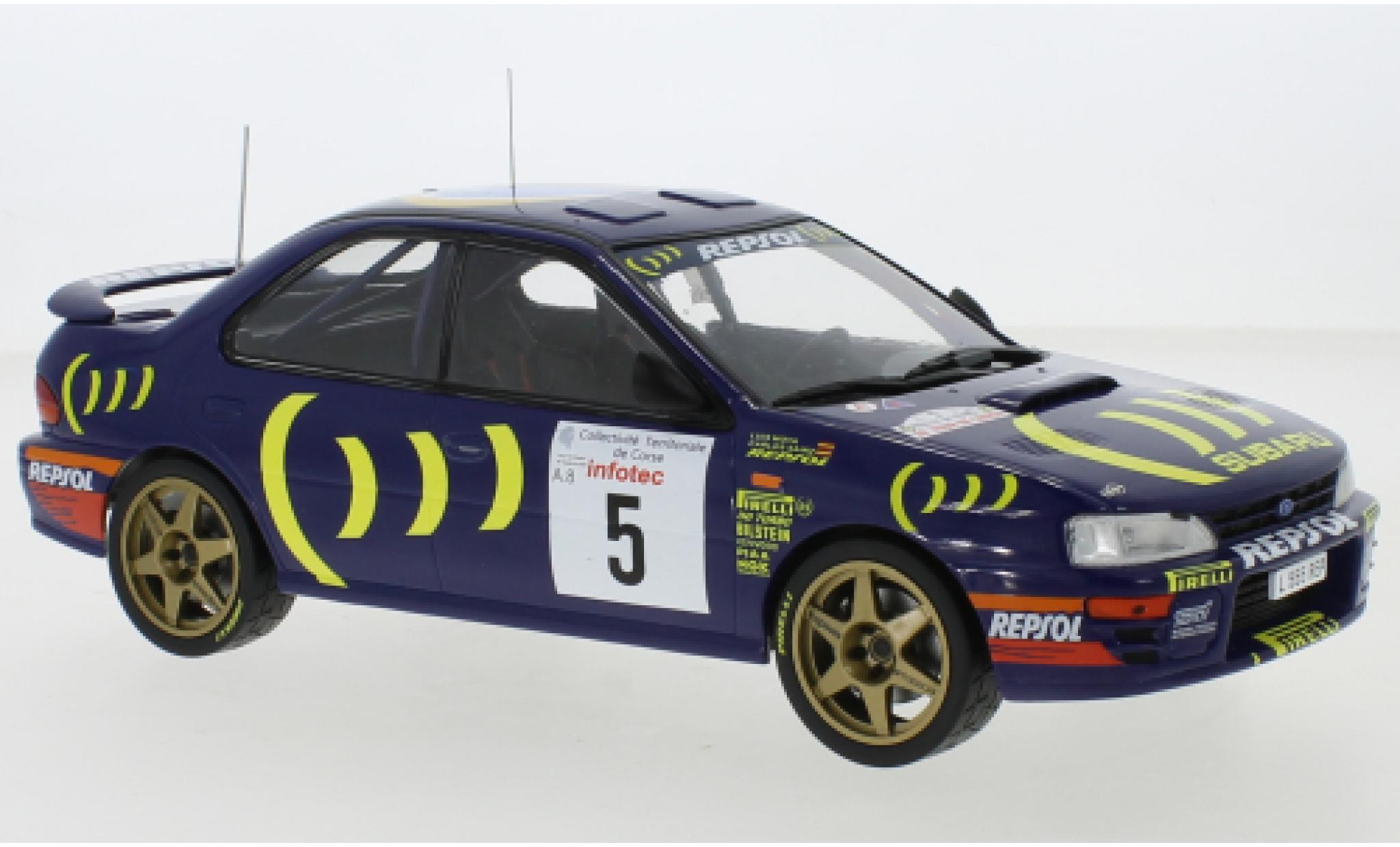 Subaru Impreza 1/18 IXO 555 No.5 Rallye WM Tour de Corse 1995 C.Sainz/L.Moya modelauto