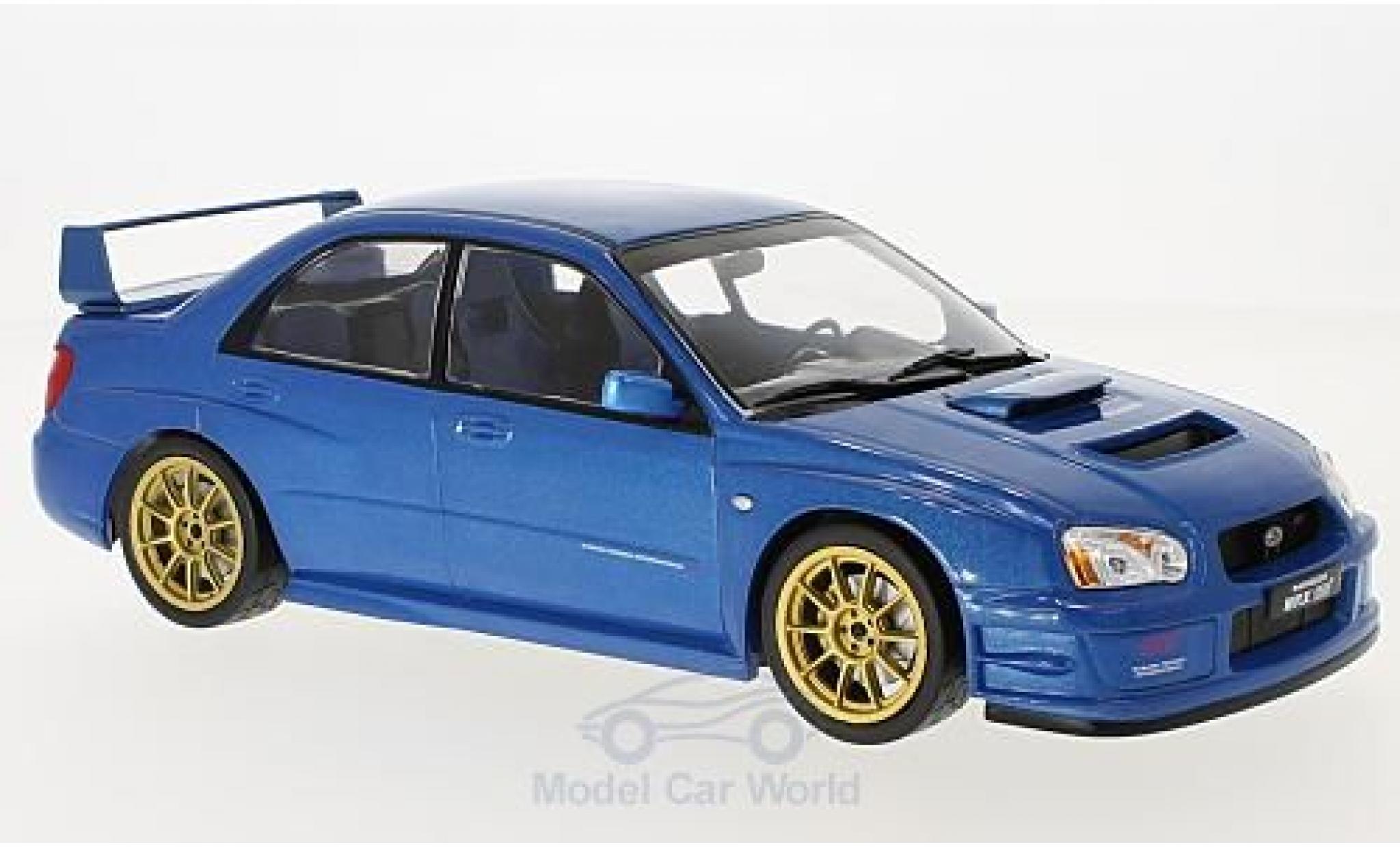 Subaru Impreza STI 1/18 IXO WRX STI metallic blauw 2003 modelauto