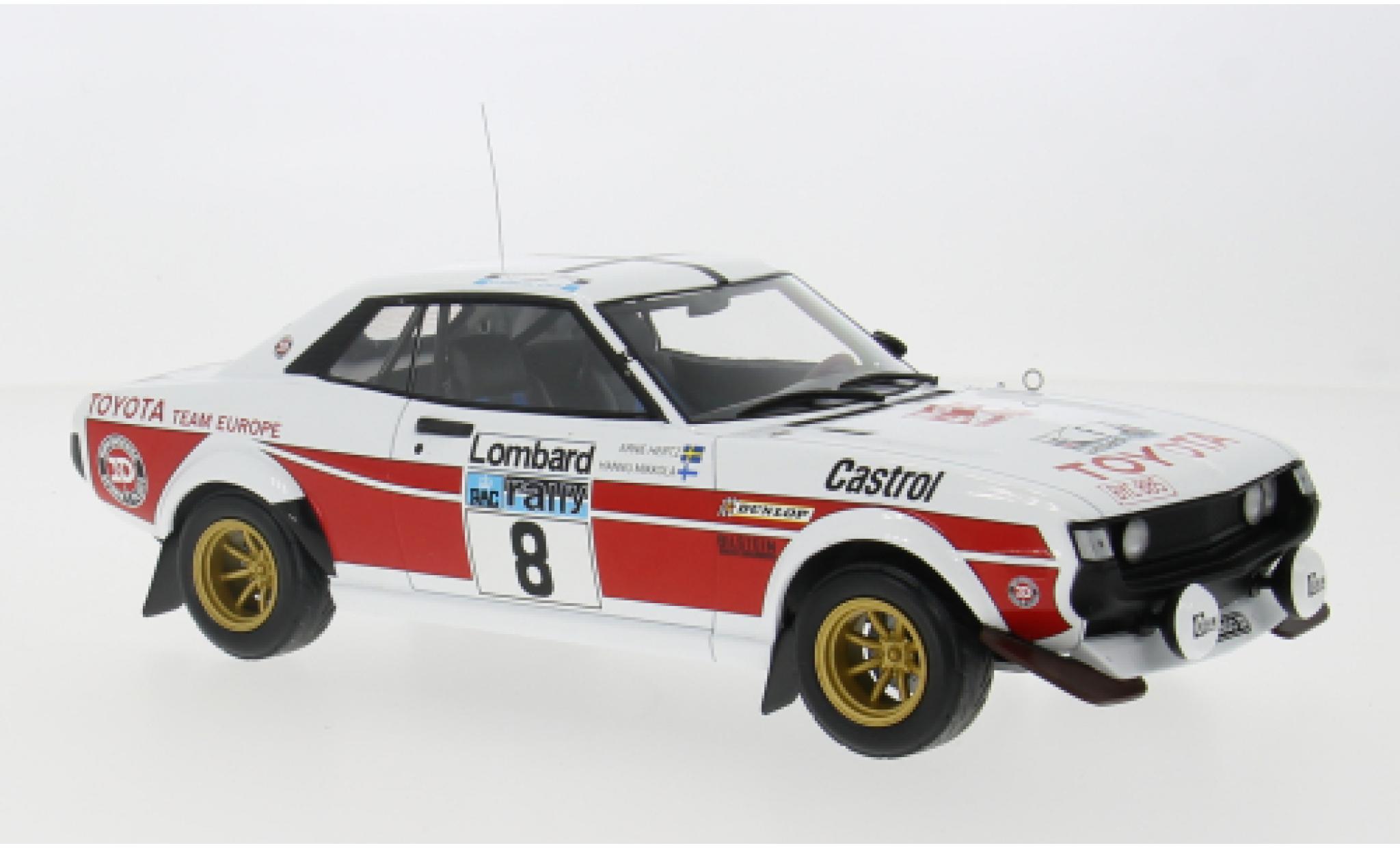 Toyota Celica 1/18 IXO 2000 GT (RA21) No.8 RAC Rally 1977 1:18 modelauto