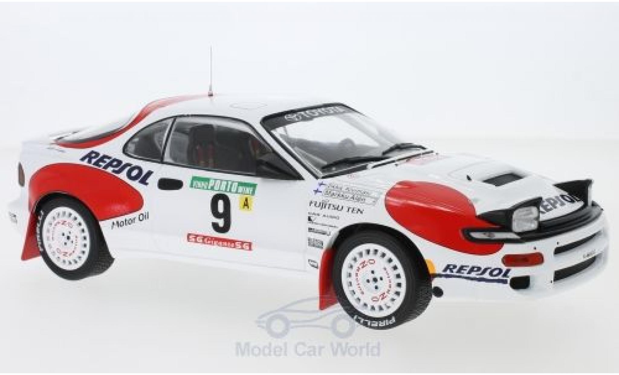 Toyota Celica 1/18 IXO GT-Four ST185 No.9 Team Europe Rallye WM Rallye Portugal 1992 M.Alen/I.Kivimaki modelauto