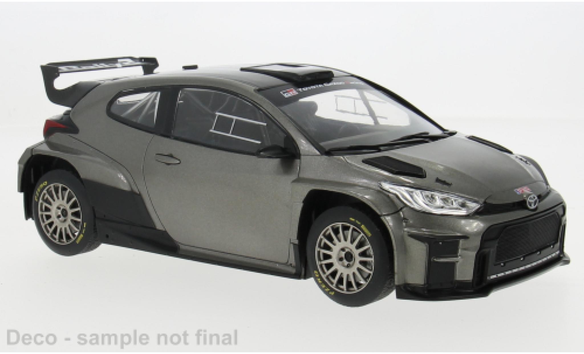 Toyota Yaris 1/18 IXO GR Rally2 grijs 2024 1:18 modelauto