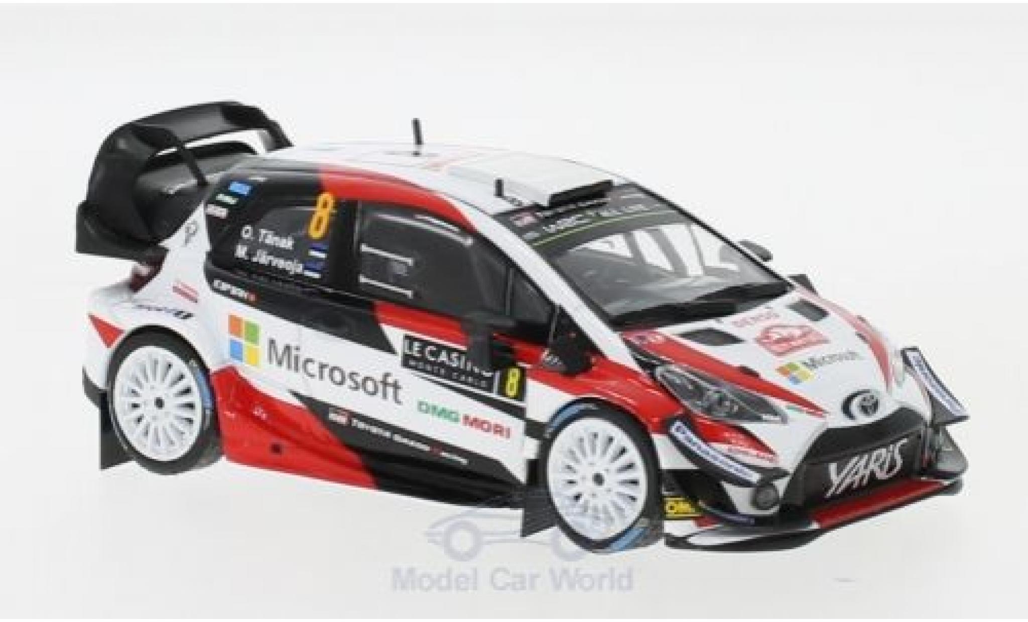 Toyota Yaris 1/43 IXO WRC No.8 Microsoft Rallye WM Rallye Monte Carlo 2018 O.T&auml;nak/M.J&auml;rveoja modelauto