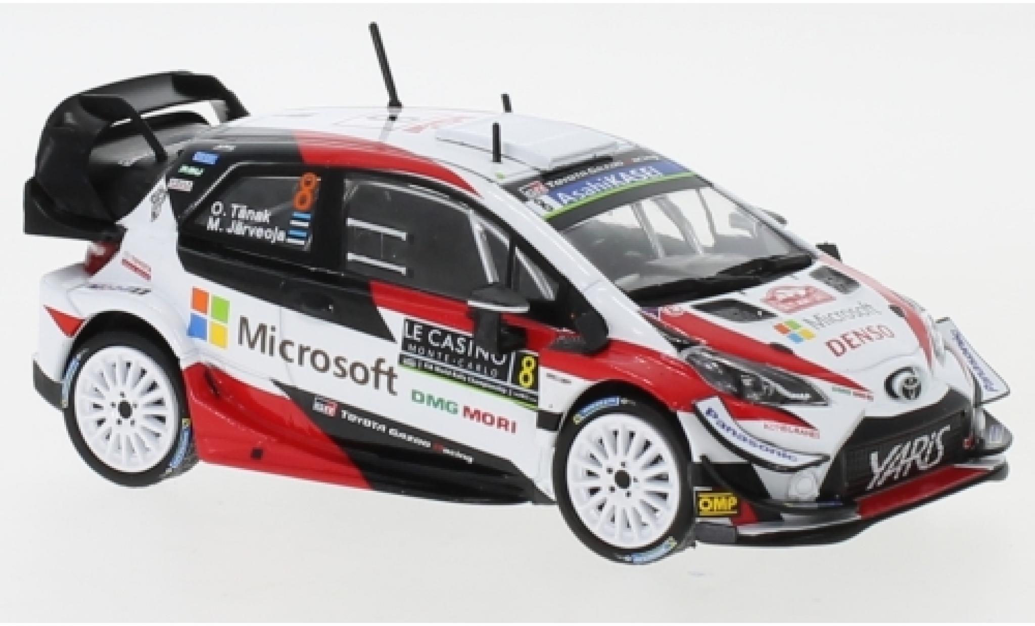 Toyota Yaris 1/43 IXO WRC No.8 Microsoft Rallye WM Rallye Monte Carlo 2019 O.T&auml;nak/M.J&auml;rveoja modelauto