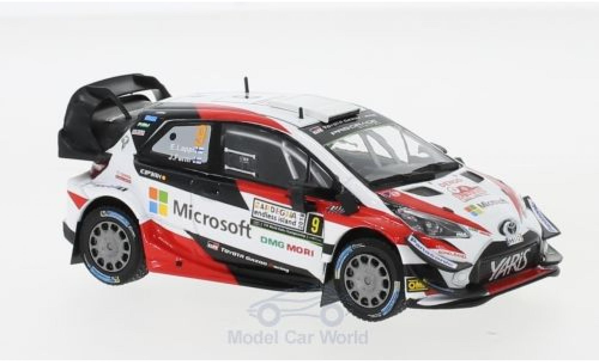 Toyota Yaris 1/43 IXO WRC No.9 Microsoft Rallye WM Rallye Italien 2018 E.Lappi/J.Ferm modelauto