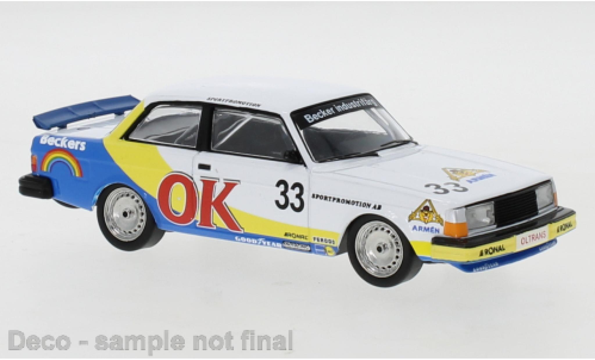 Volvo 240 1/43 IXO No.3 ETCC Zolder 1985 P-G.Andersson/M.Linden modelauto