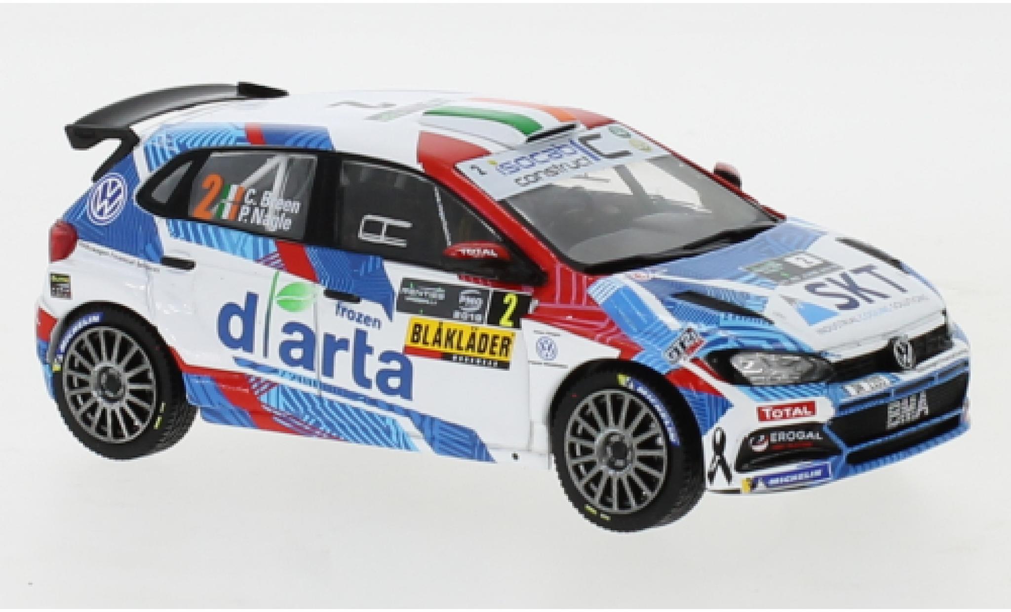 Volkswagen Polo 1/43 IXO GTI R5 No.2 Rallye Ypres 2019 C.Breen/P.Nagle modelauto