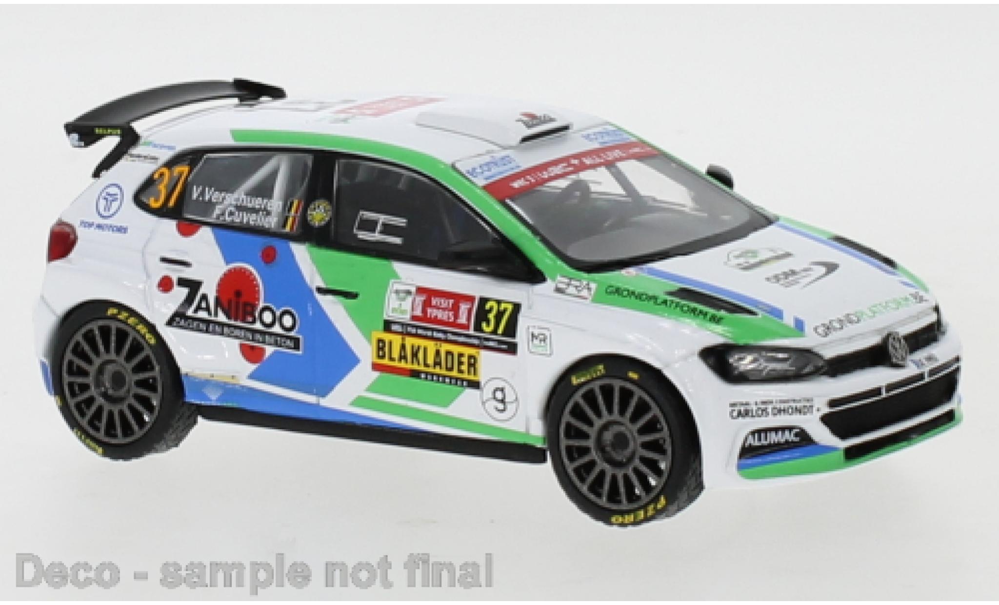 Volkswagen Polo 1/43 IXO GTI R5 No.37 Rally Ypres 2021 V.Verschueren/F.Cuvelier modelauto
