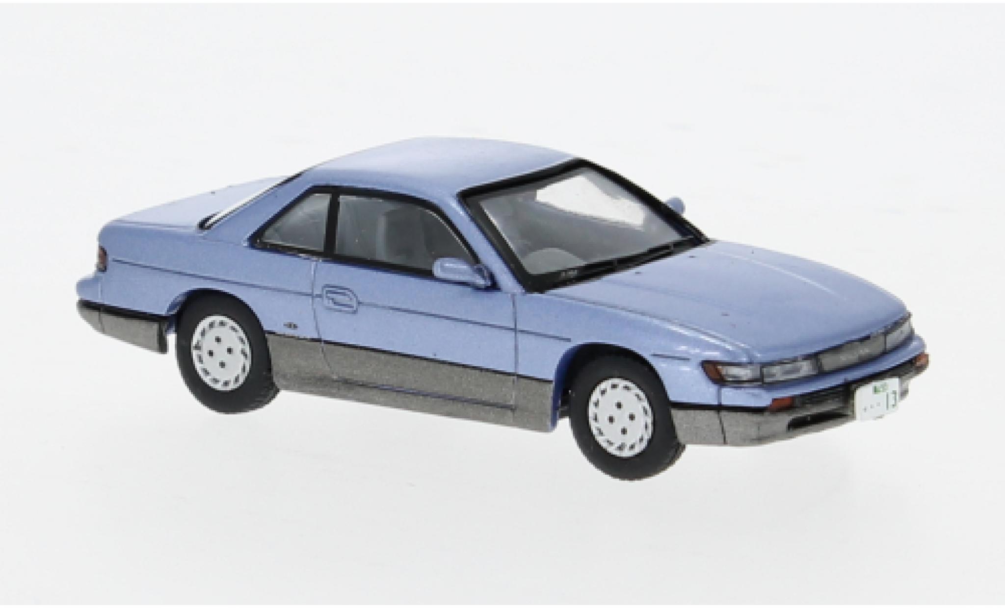 Nissan Silvia 1/64 J Collection (S13) blauw/grijs 1:64 modelauto