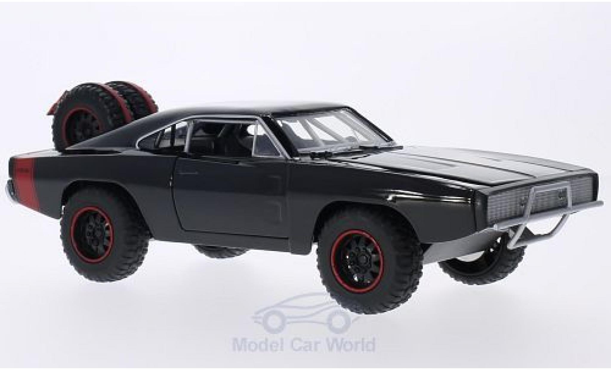 Dodge Charger 1/24 Jada Toys R/T Off Road zwart/rood Fast & Furious 1970 Doms Offroad modelauto