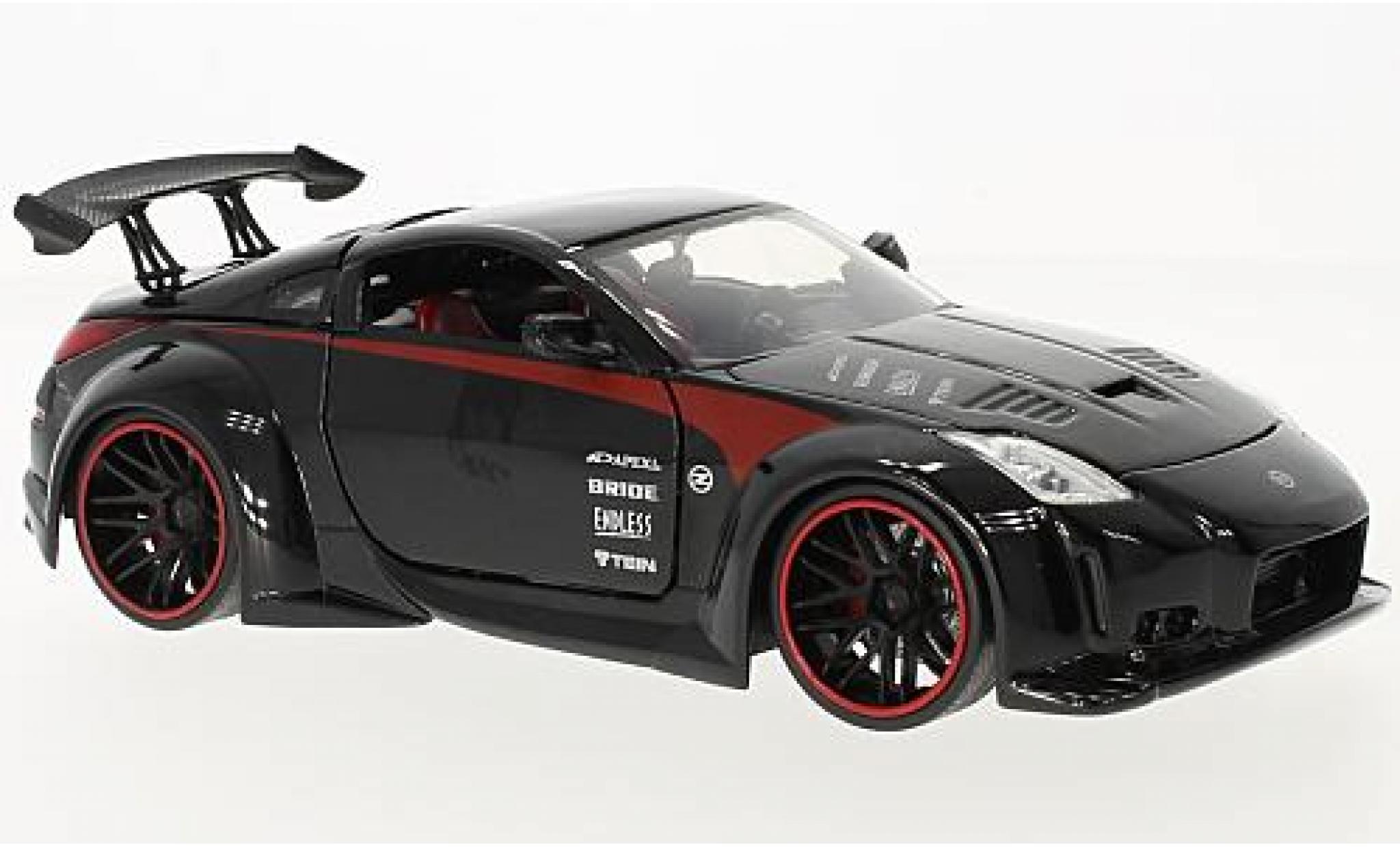 Nissan 350Z 1/24 Jada Toys zwart 2003 modelauto