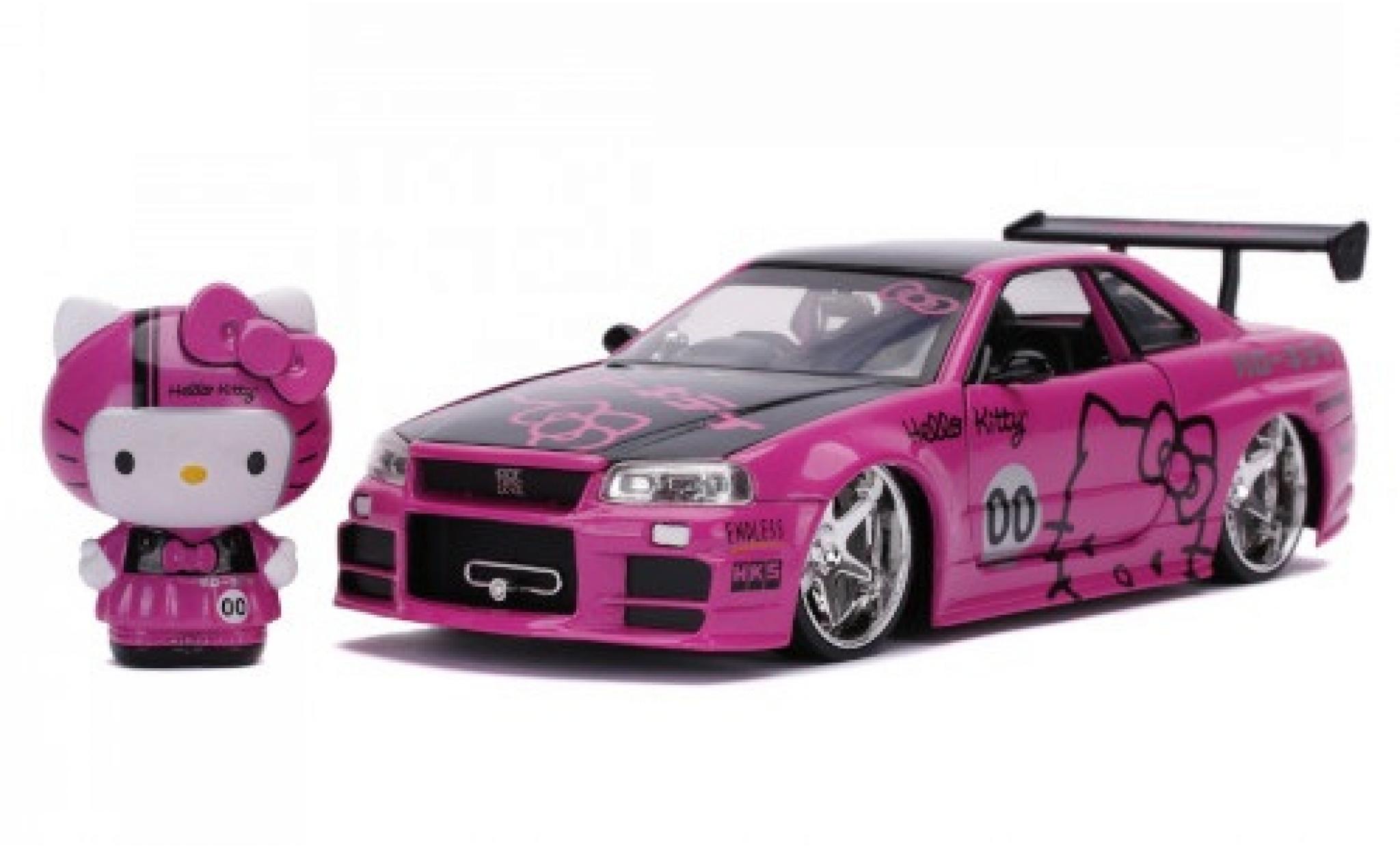 Nissan Skyline 1/24 Jada Toys GT-R (R34) RHD Hello Kitty 2002 modelauto