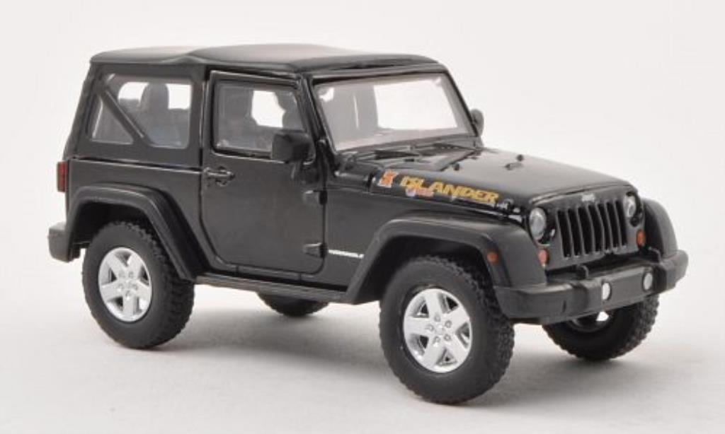 Jeep Wrangler 1/43 Greenlight Islander Edition zwart 2010 modelauto
