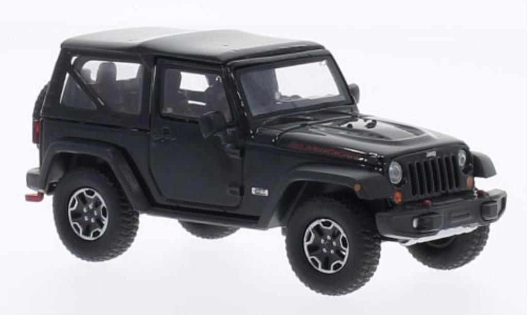 Jeep Wrangler 1/43 Greenlight Rubicon 10th Anniversary zwart 2013 modelauto