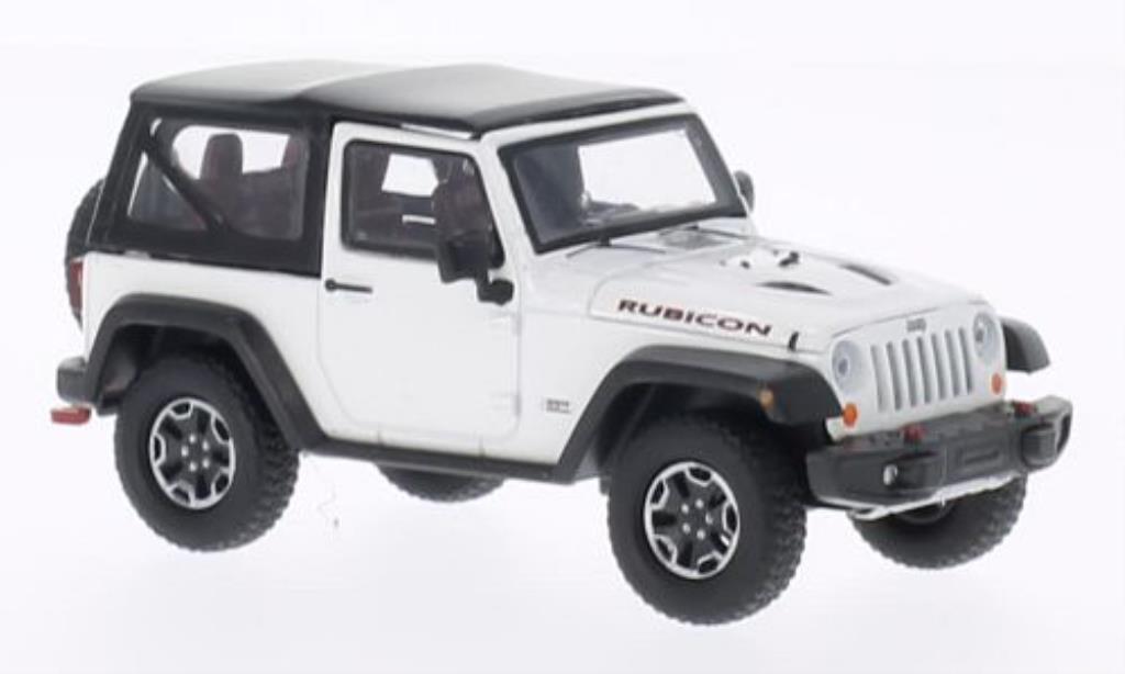 Jeep Wrangler 1/43 Greenlight Rubicon 10th Anniversary wit 2013 modelauto