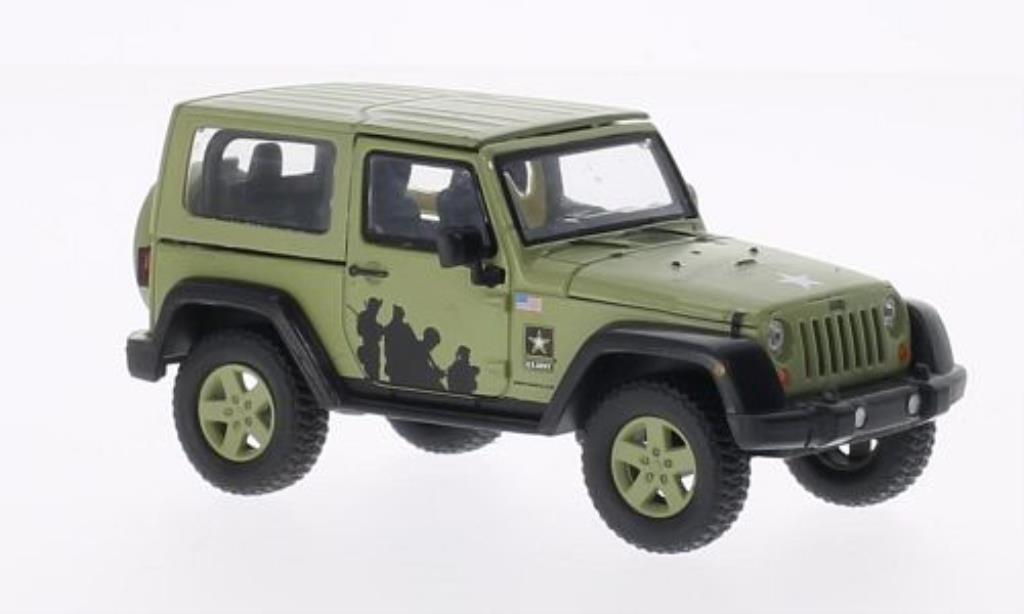 Jeep Wrangler 1/43 Greenlight US-Army matt-grun 2012 modelauto