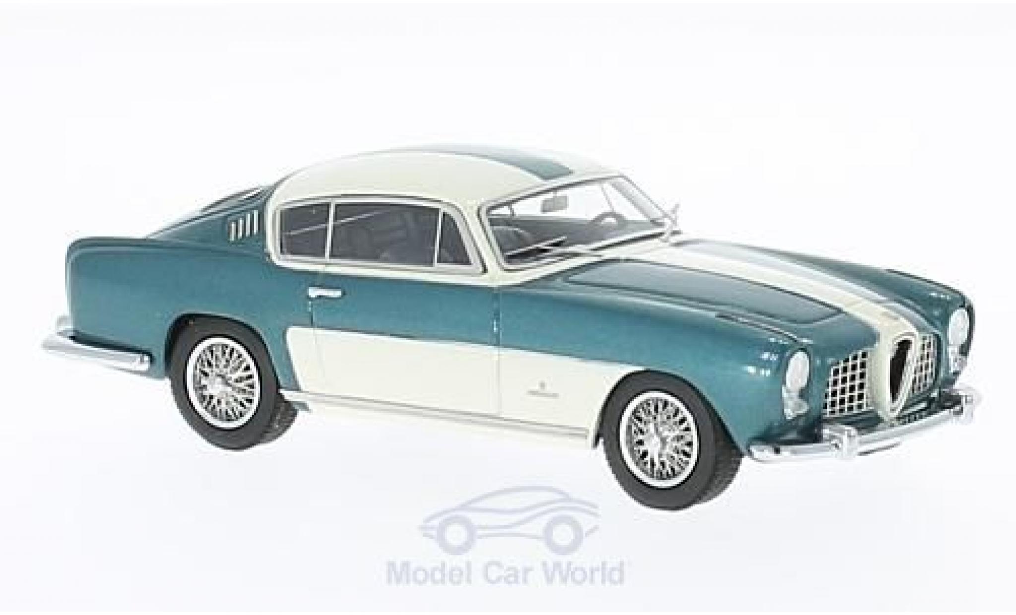 Alfa Romeo 2000 1/43 Kess Abarth Coupe Ghia metallic groen/wit 1954 modelauto