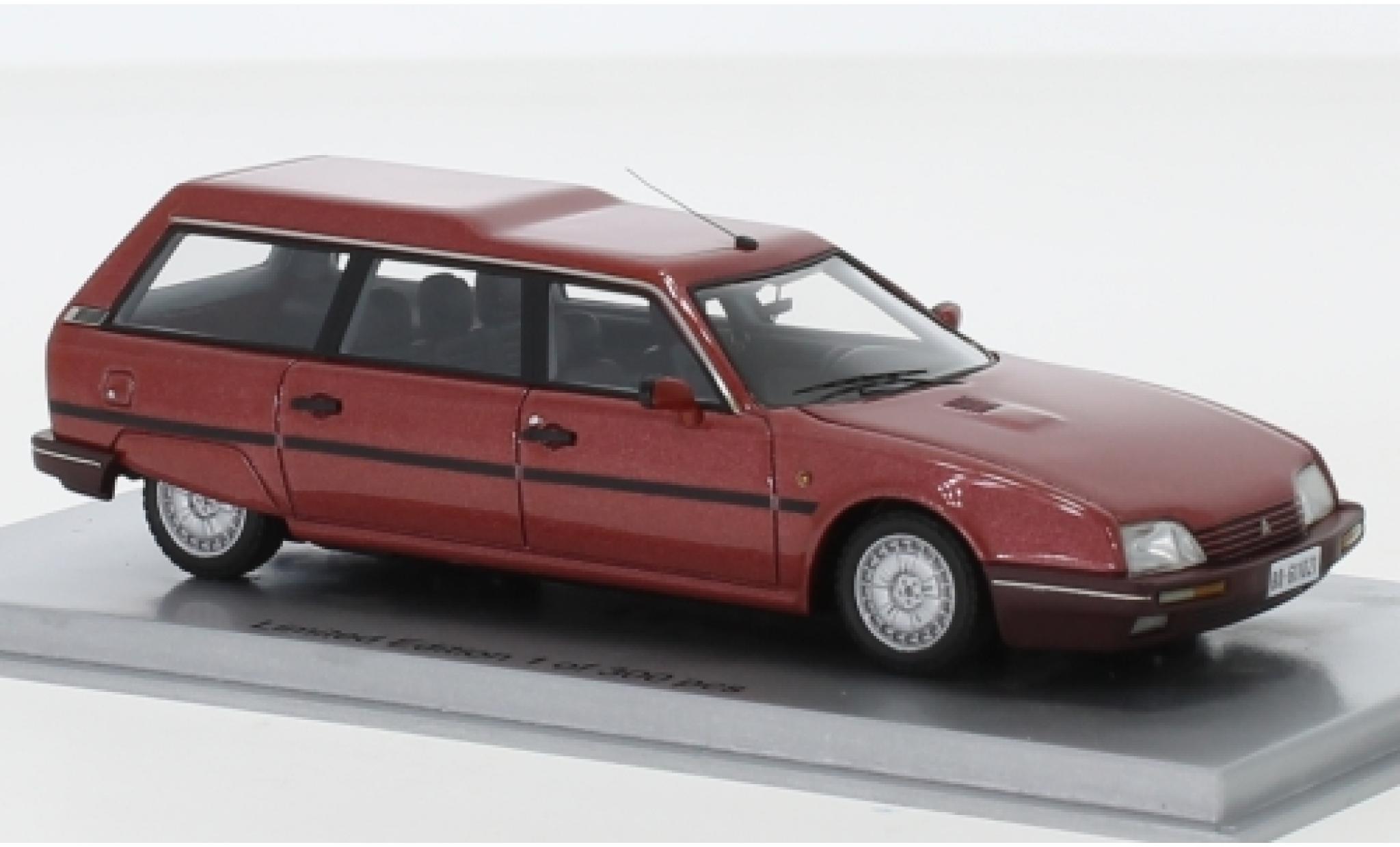 Citroen CX 1/43 Kess 25 TRD Turbo 2 Stationwagen metallic rood 1986 modelauto