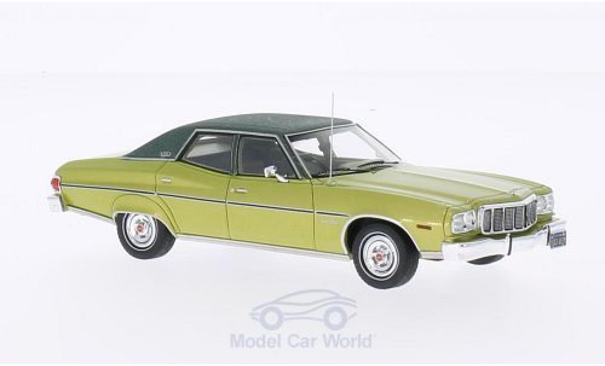 Ford Gran Torino 1/43 Kess Brougham metallic groen/groen 1976 modelauto