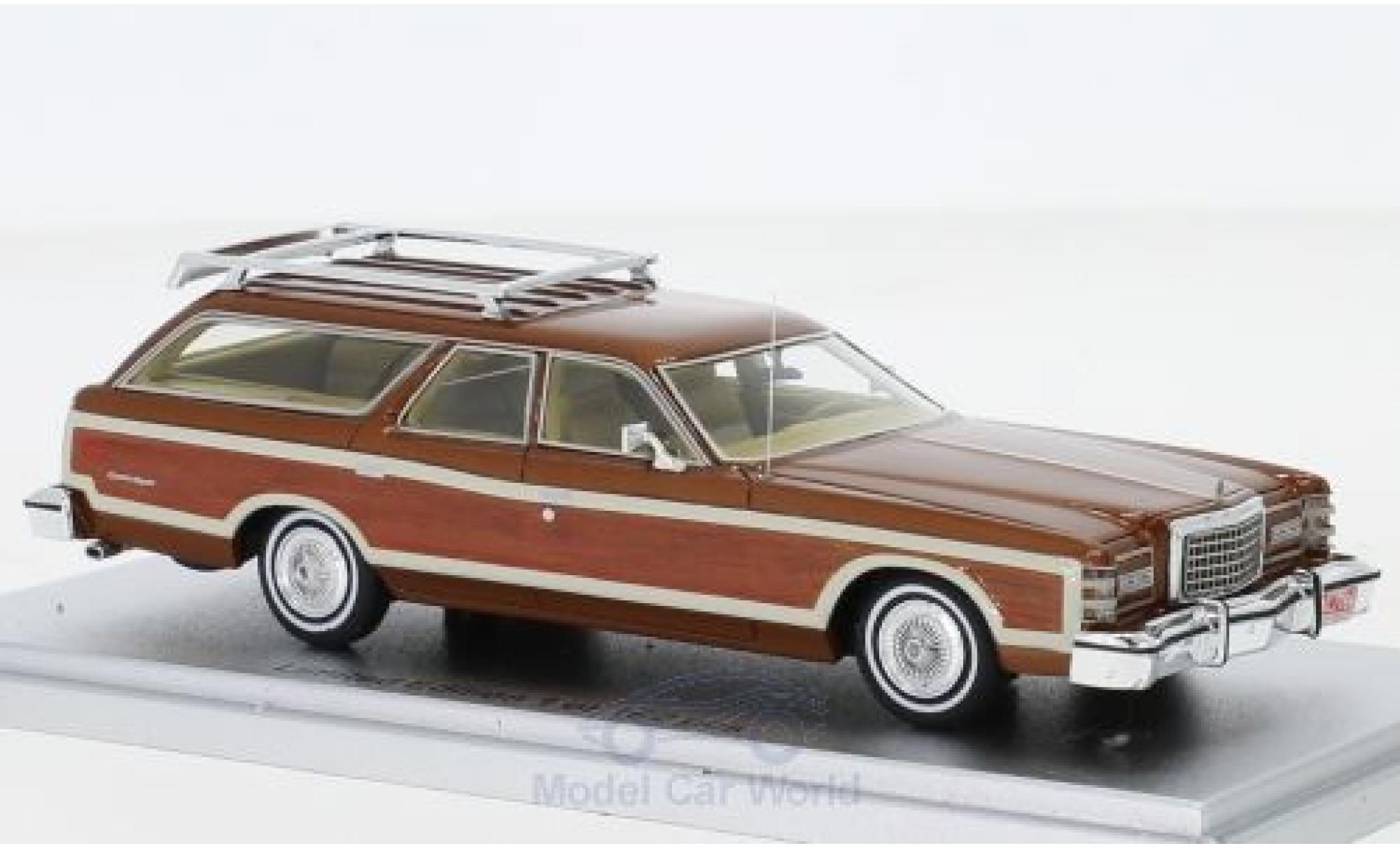 Ford LTD 1/43 Kess Country Squire metallic bronze/Holzoptik 1978 modelauto