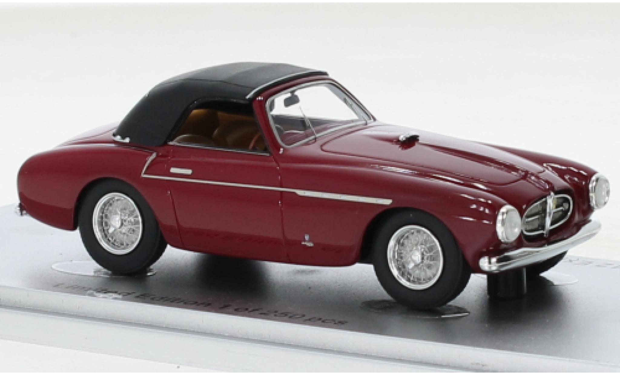 Ferrari 212 1/43 Kess Export Vignale Spider rood fonc&eacute;/zwart RHD 1951 modelauto