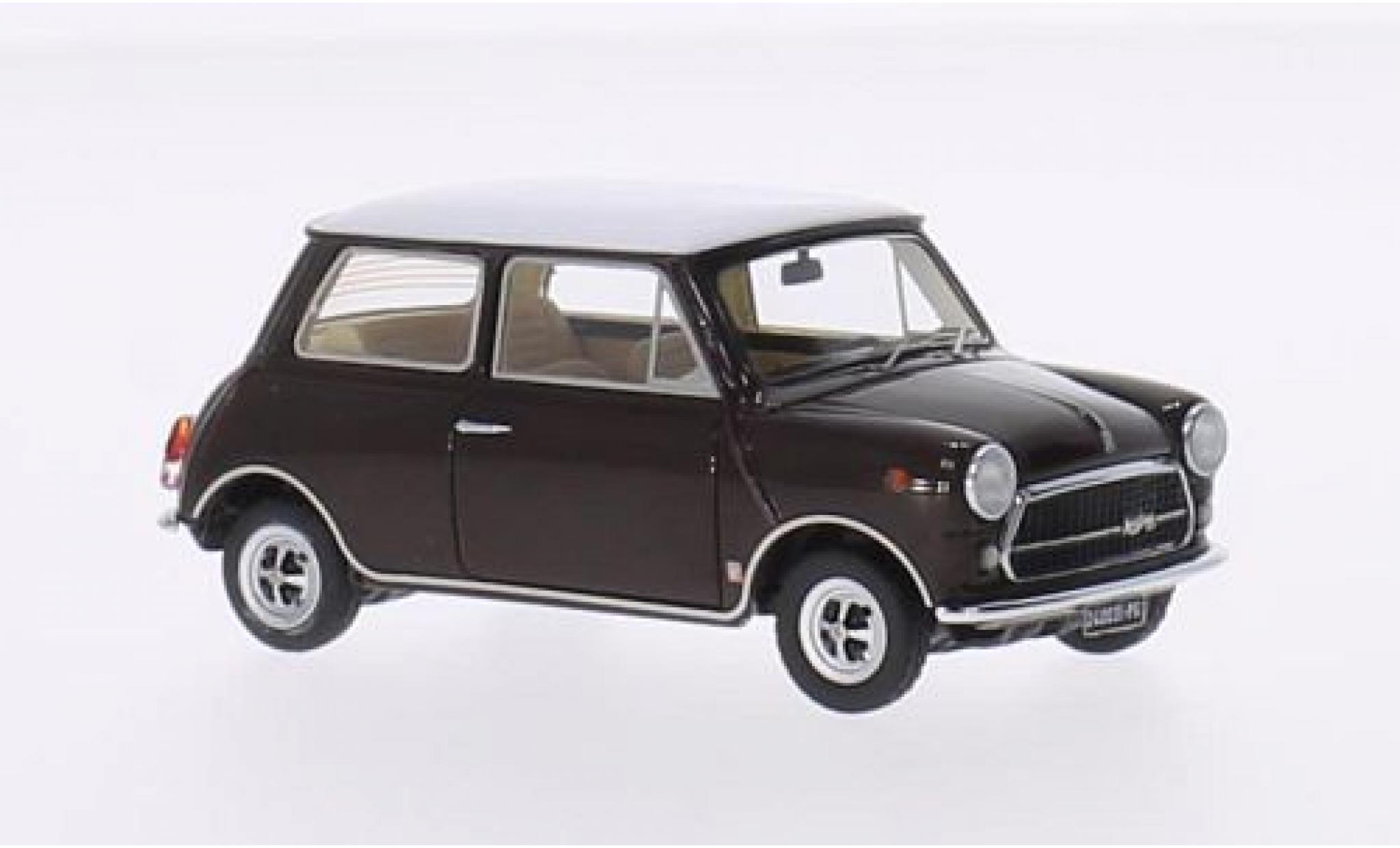Mini Cooper 1/43 Kess Innocenti 1300 Export bruin/wit 1973 modelauto