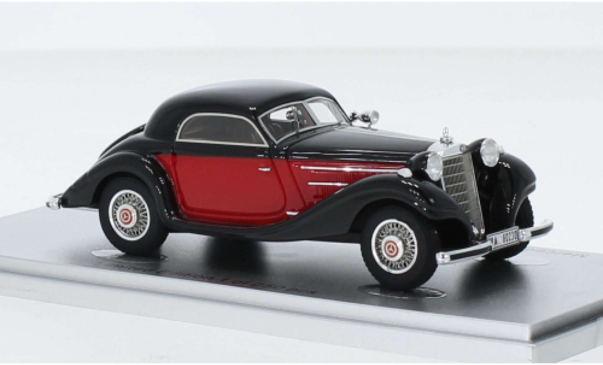 Mercedes 320 1/43 Kess N (W142) Combination Coupe zwart/rood 1938 modelauto
