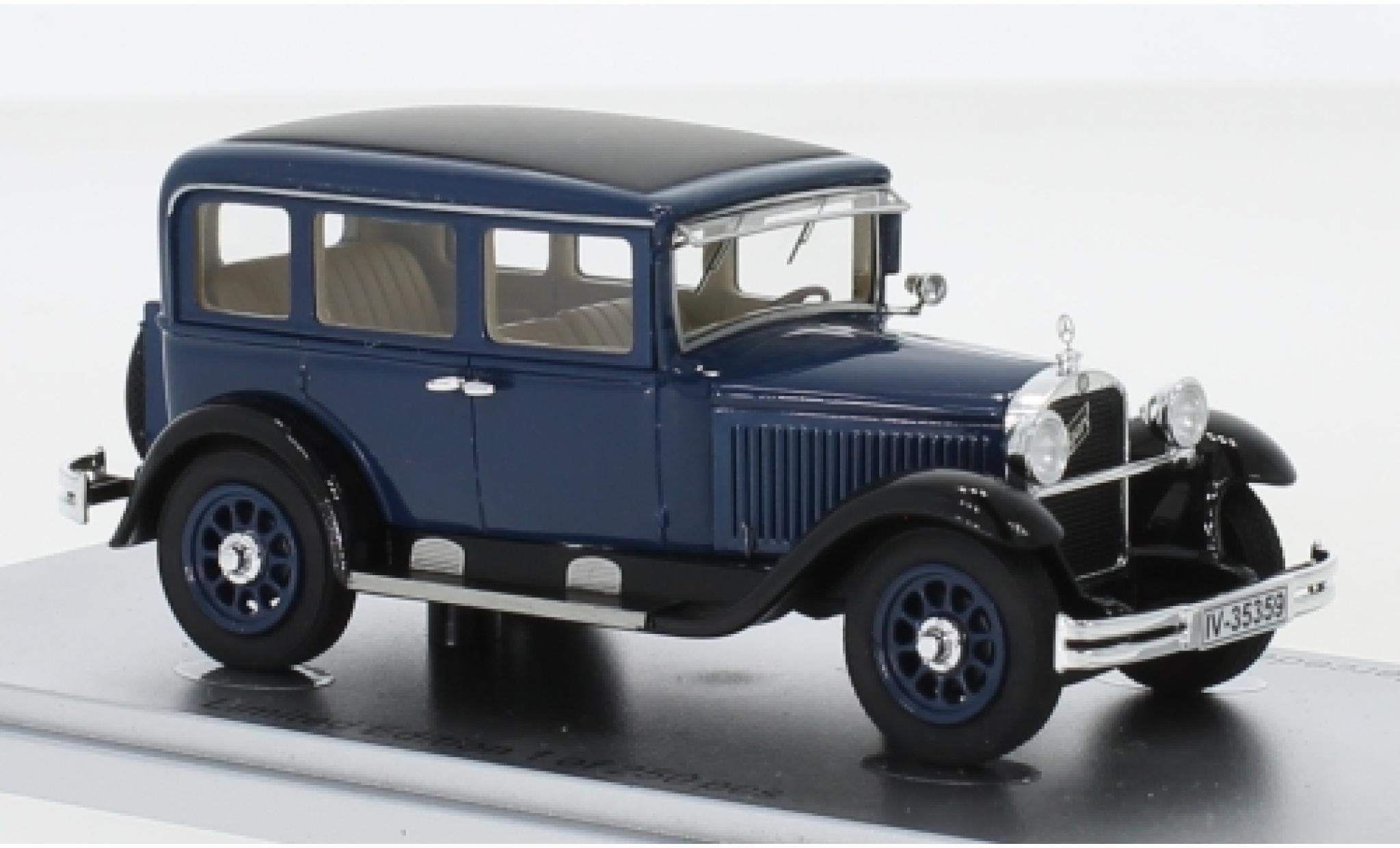 Mercedes 260 1/43 Kess Typ 10/50 Stuttgart (W11) blauw/zwart 1929 modelauto