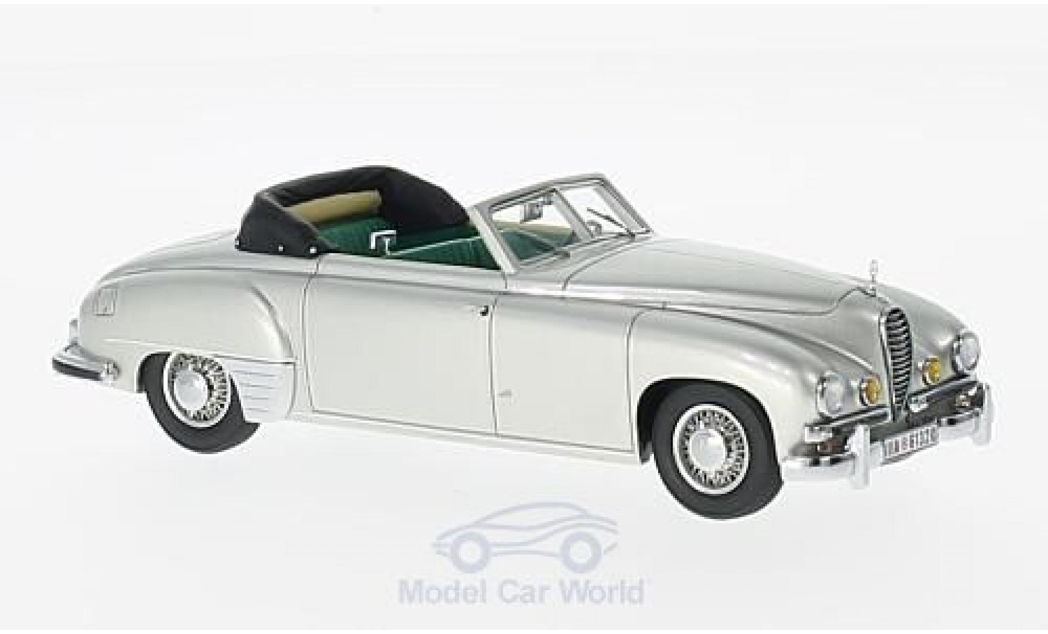 Mercedes 320 1/43 Kess (W142) by Wendler grijs 1940 Cabriolet modelauto