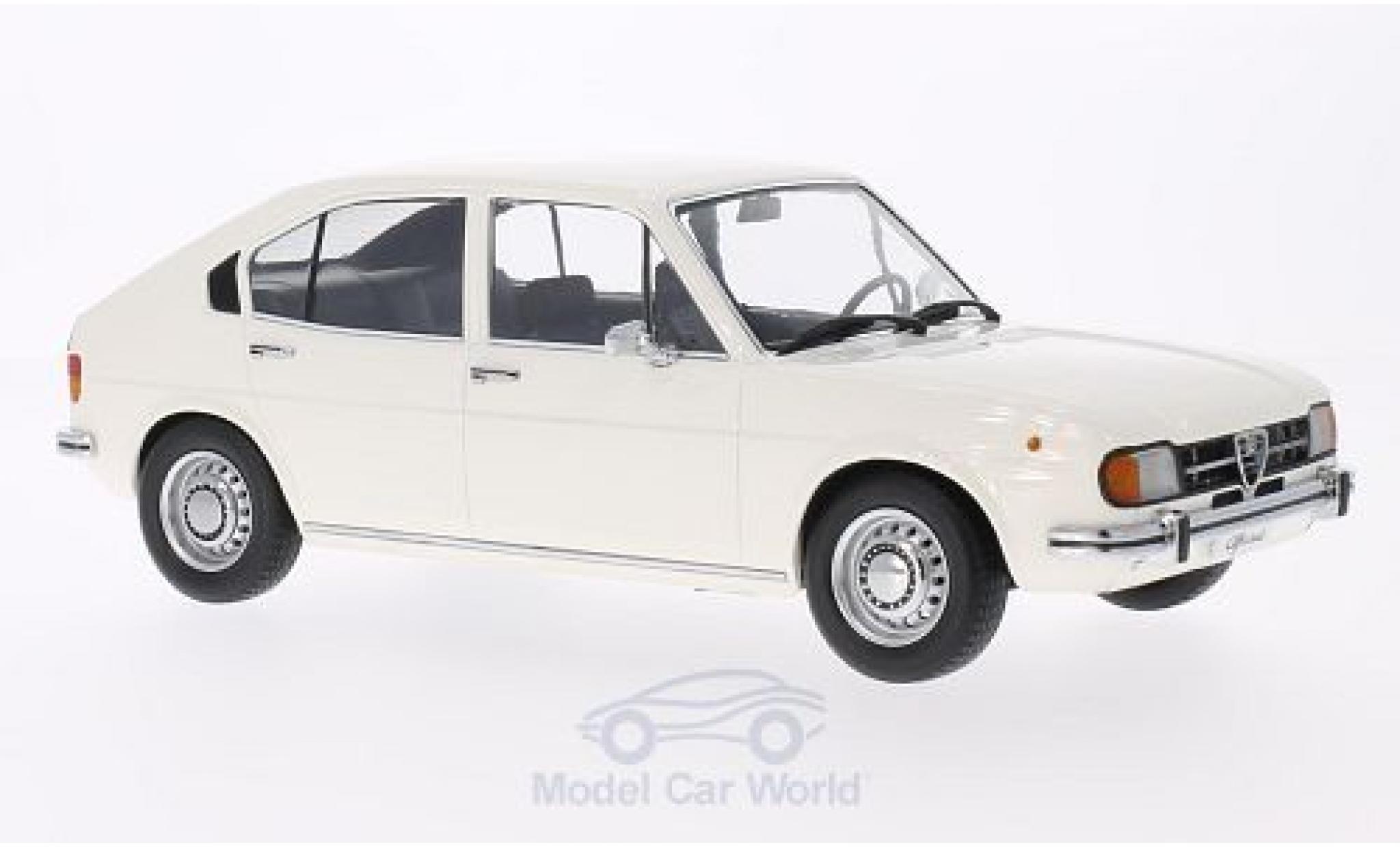 Alfa Romeo Alfasud 1/18 KK Scale 1.3 wit T&uuml;ren und Hauben sind nicht zu &ouml;ffnen modelauto
