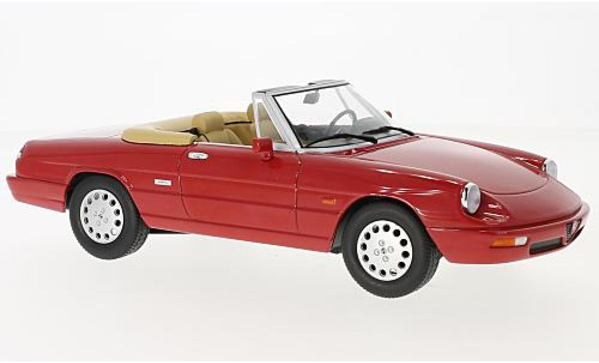 Alfa Romeo Spider 1/18 KK Scale 4 rood 1990 modelauto