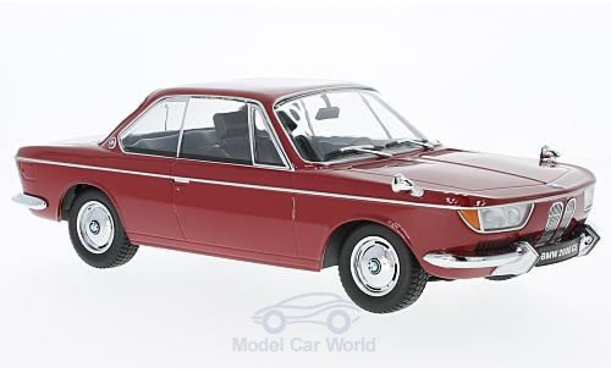 Bmw 2000 CS 1/18 KK Scale CS rood 1965 modelauto
