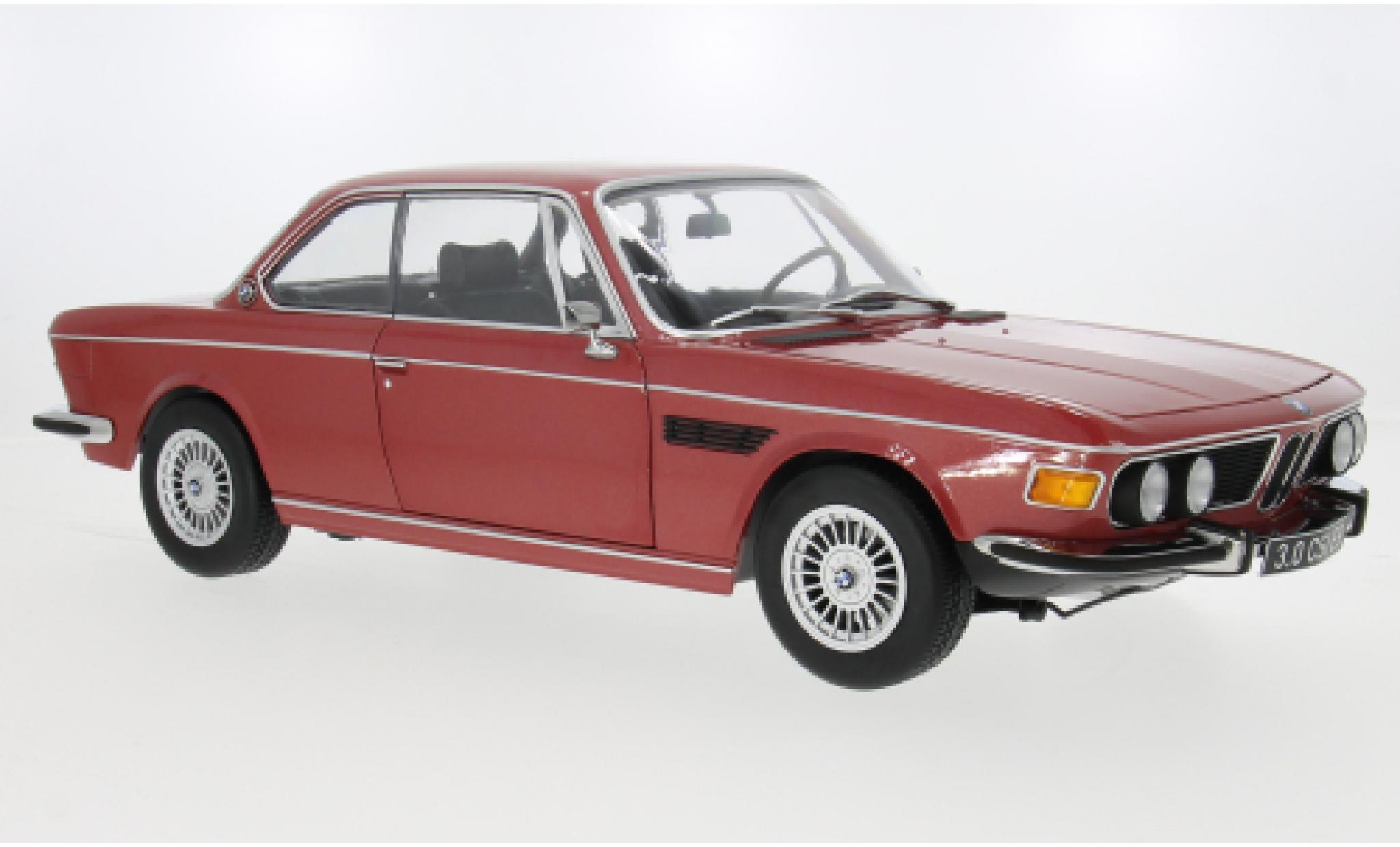 Bmw 3.0 1/12 KK Scale CSI (E9) rood 1971 1:12 modelauto