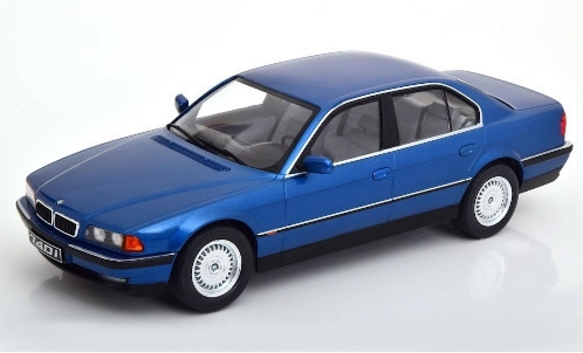Bmw 740 1/18 KK Scale i (E38) metallic blauw 1994 modelauto