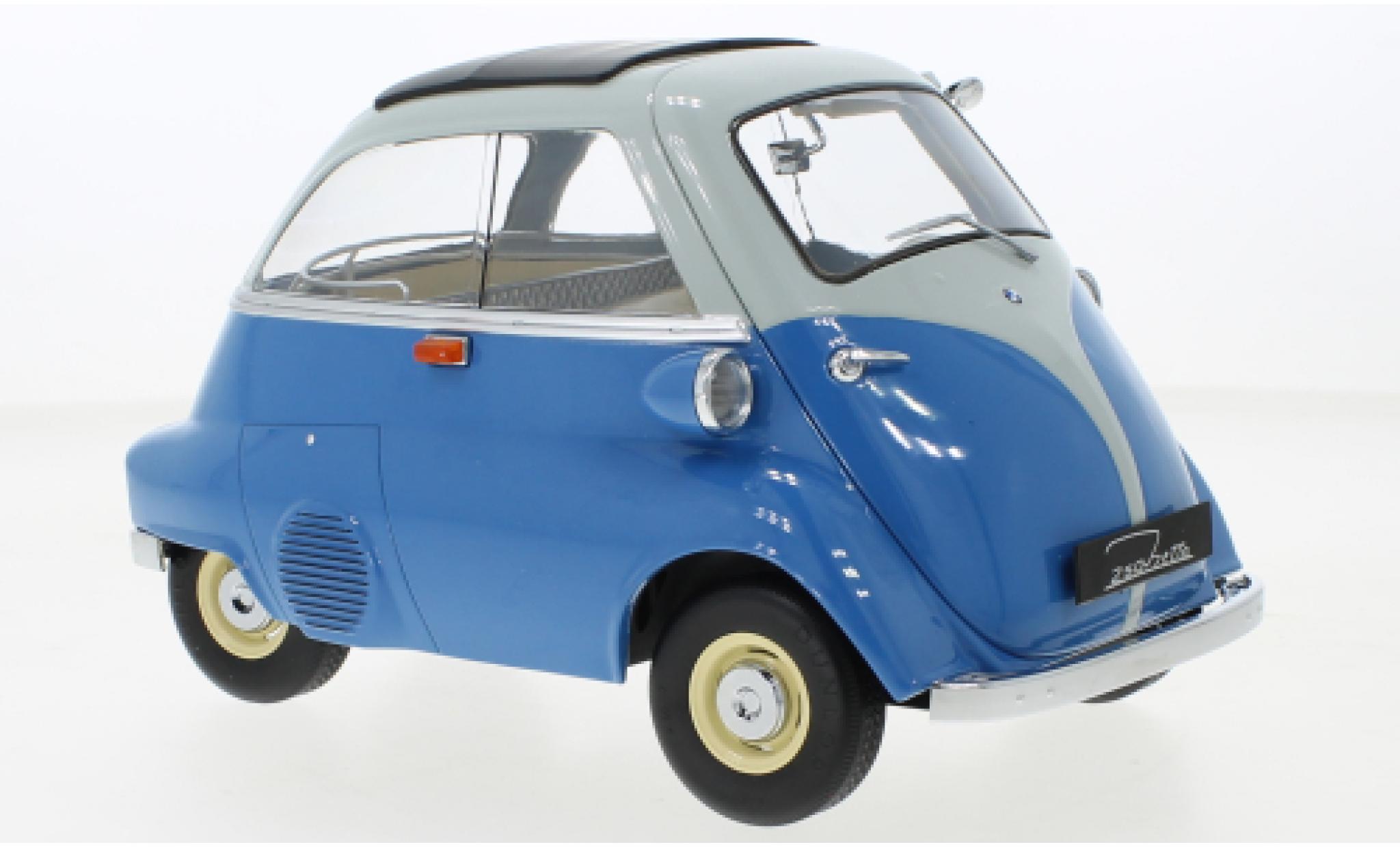 Bmw Isetta 1/12 KK Scale blauw/grijs 1959 1:12 modelauto