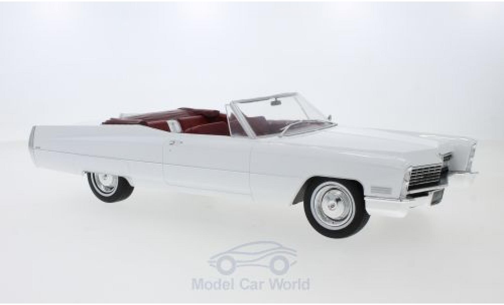 Cadillac Deville 1/18 KK Scale DeVille Cabriolet wit 1968 modelauto