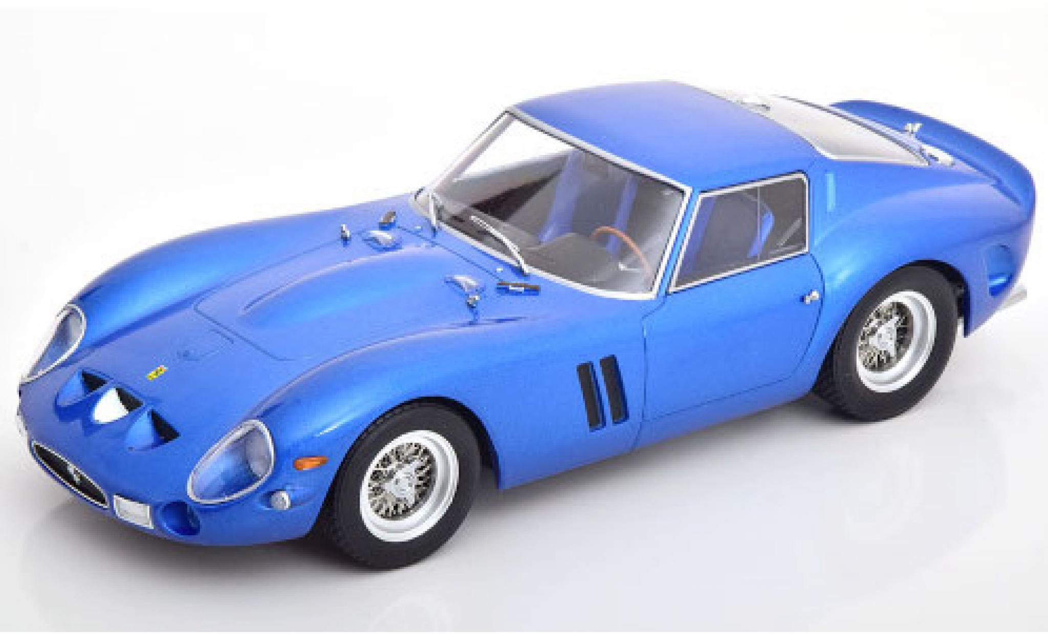 Ferrari 250 1/18 KK Scale GTO metallic blauw 1962 mit Decals modelauto