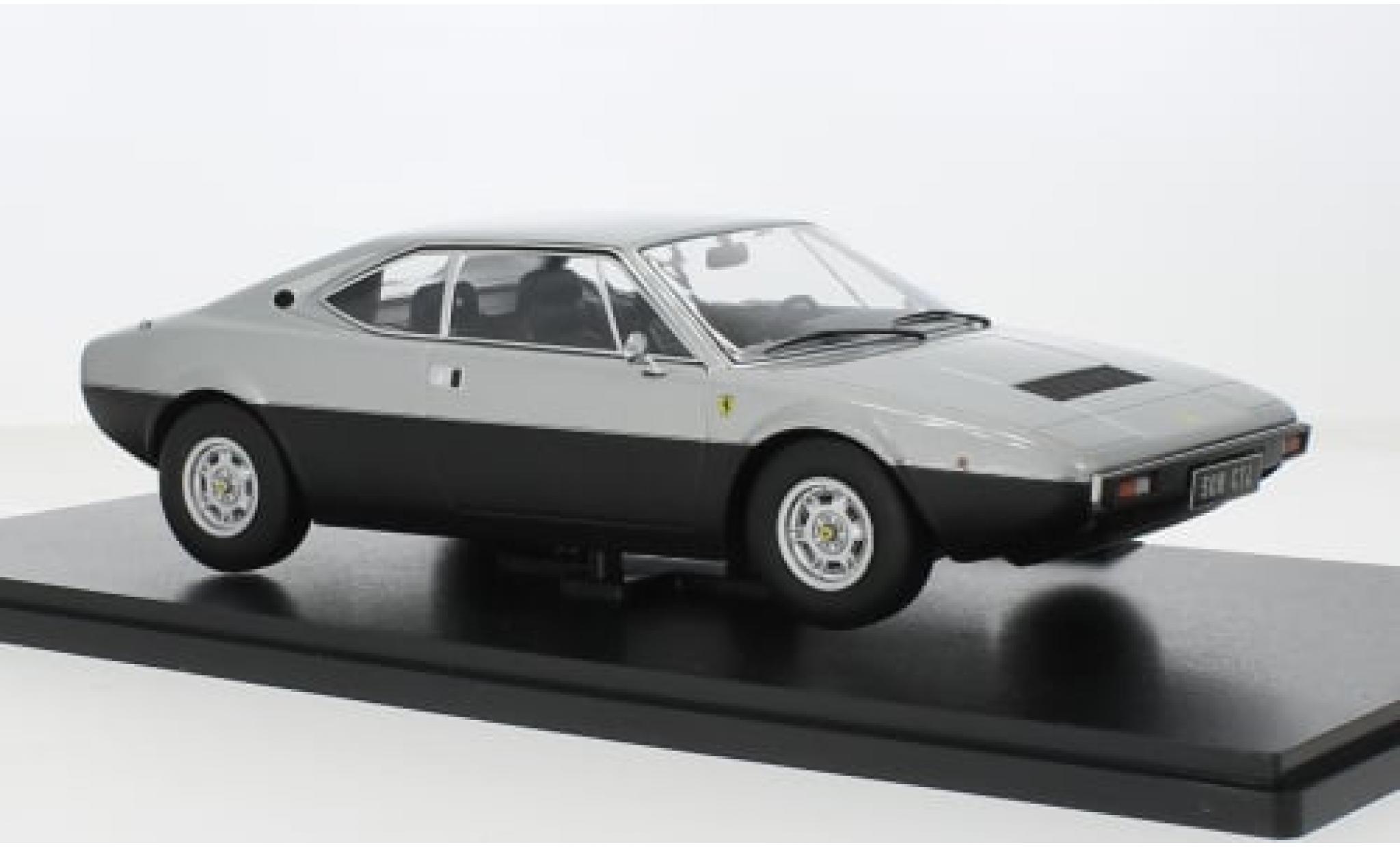 Ferrari 308 1/18 KK Scale GT4 grijs/matt-zwart 1974 1:18 modelauto