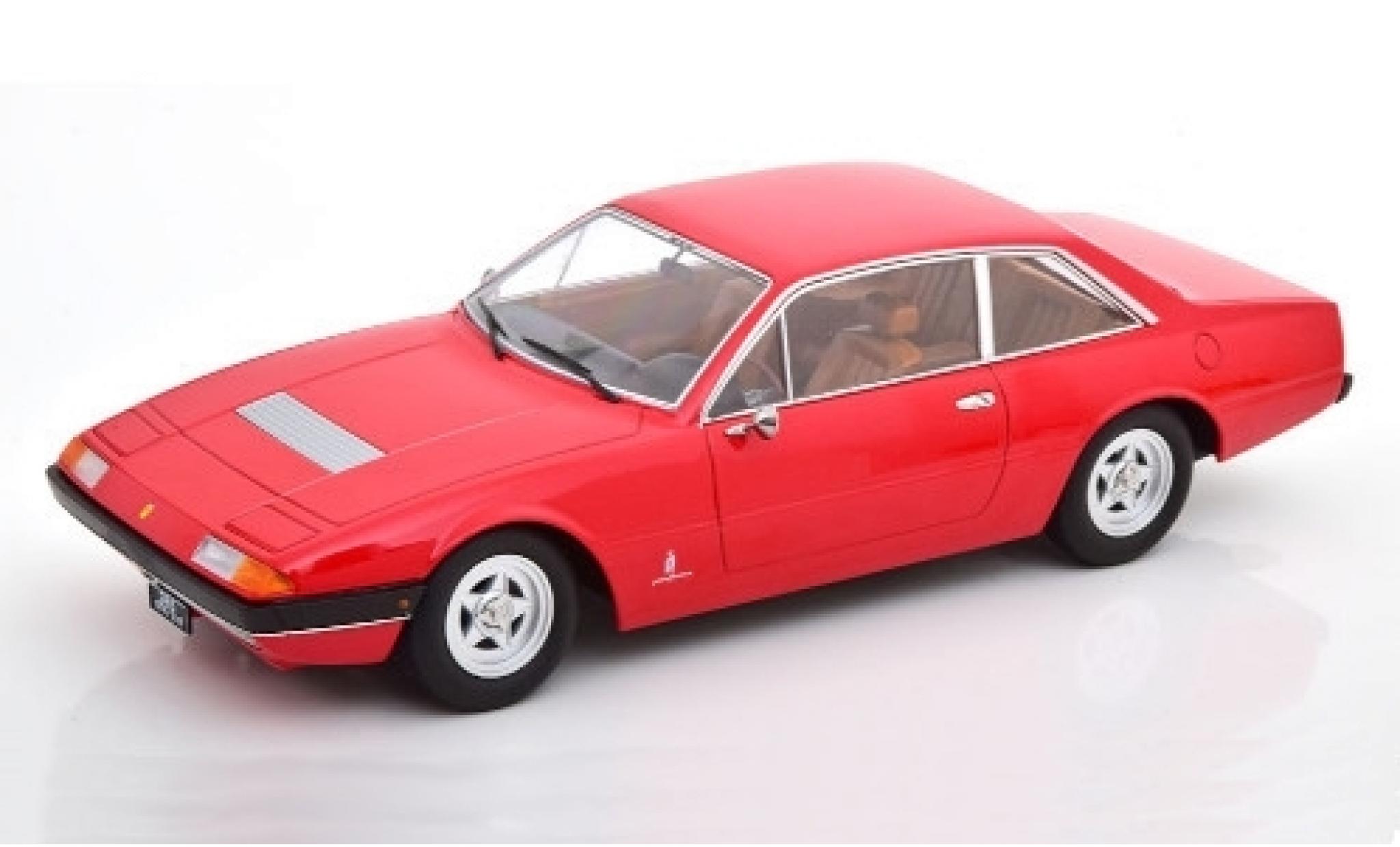 Ferrari 365 1/18 KK Scale GT4 2+2 rood 1972 Interieurfarbe: brun modelauto