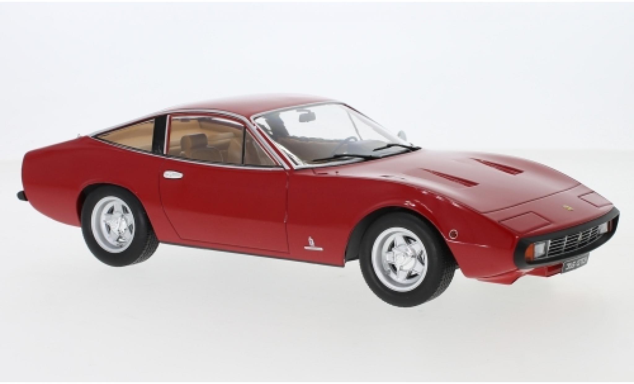 Ferrari 365 1/18 KK Scale GTC 4 rood 1971 Interieur: bruin modelauto