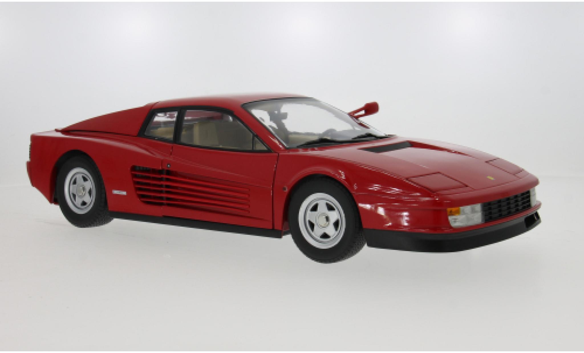 Ferrari Testarossa 1/12 KK Scale Monospecchio rood 1984 1:12 modelauto