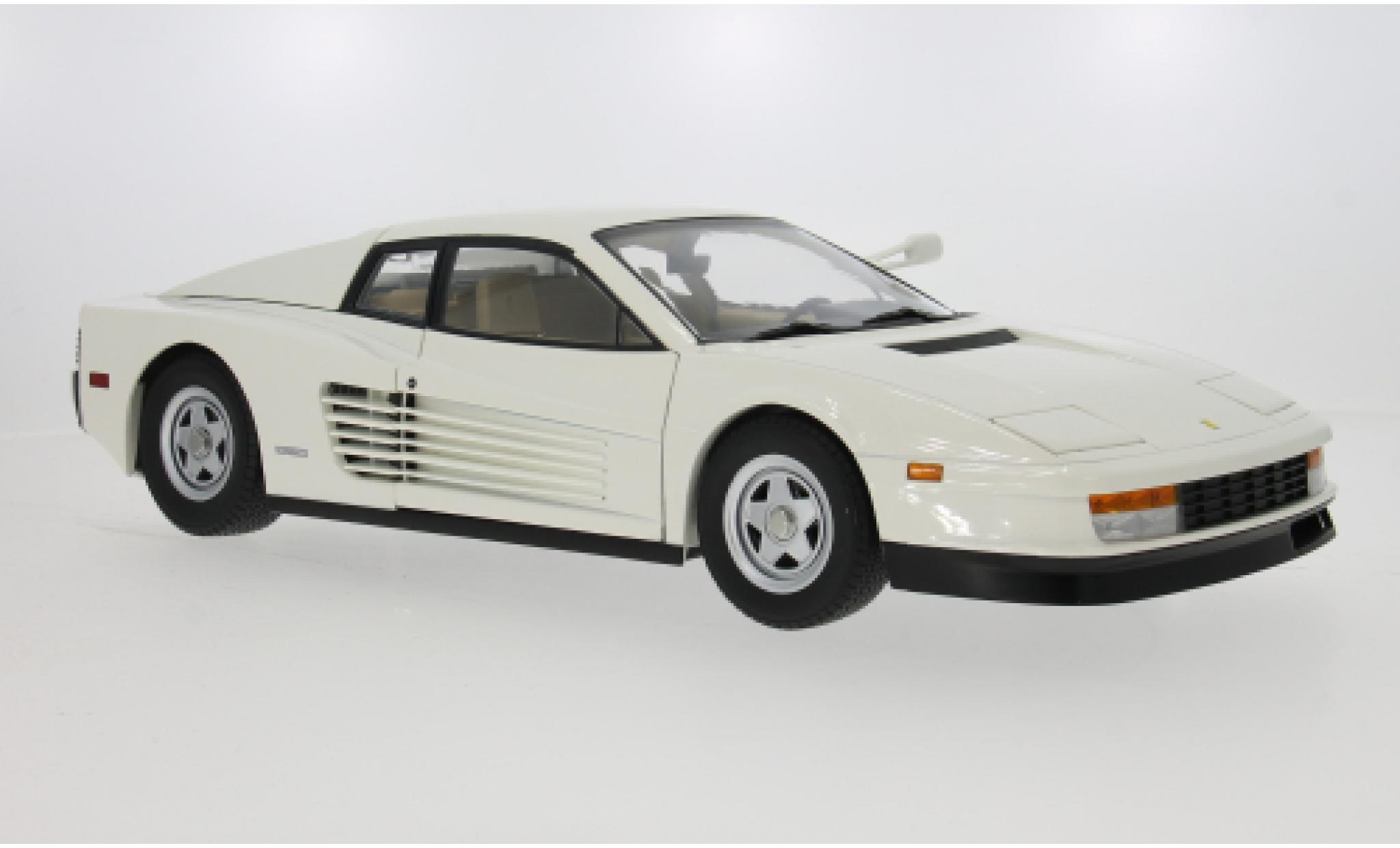 Ferrari Testarossa 1/12 KK Scale Monospecchio wit 1984 1:12 modelauto
