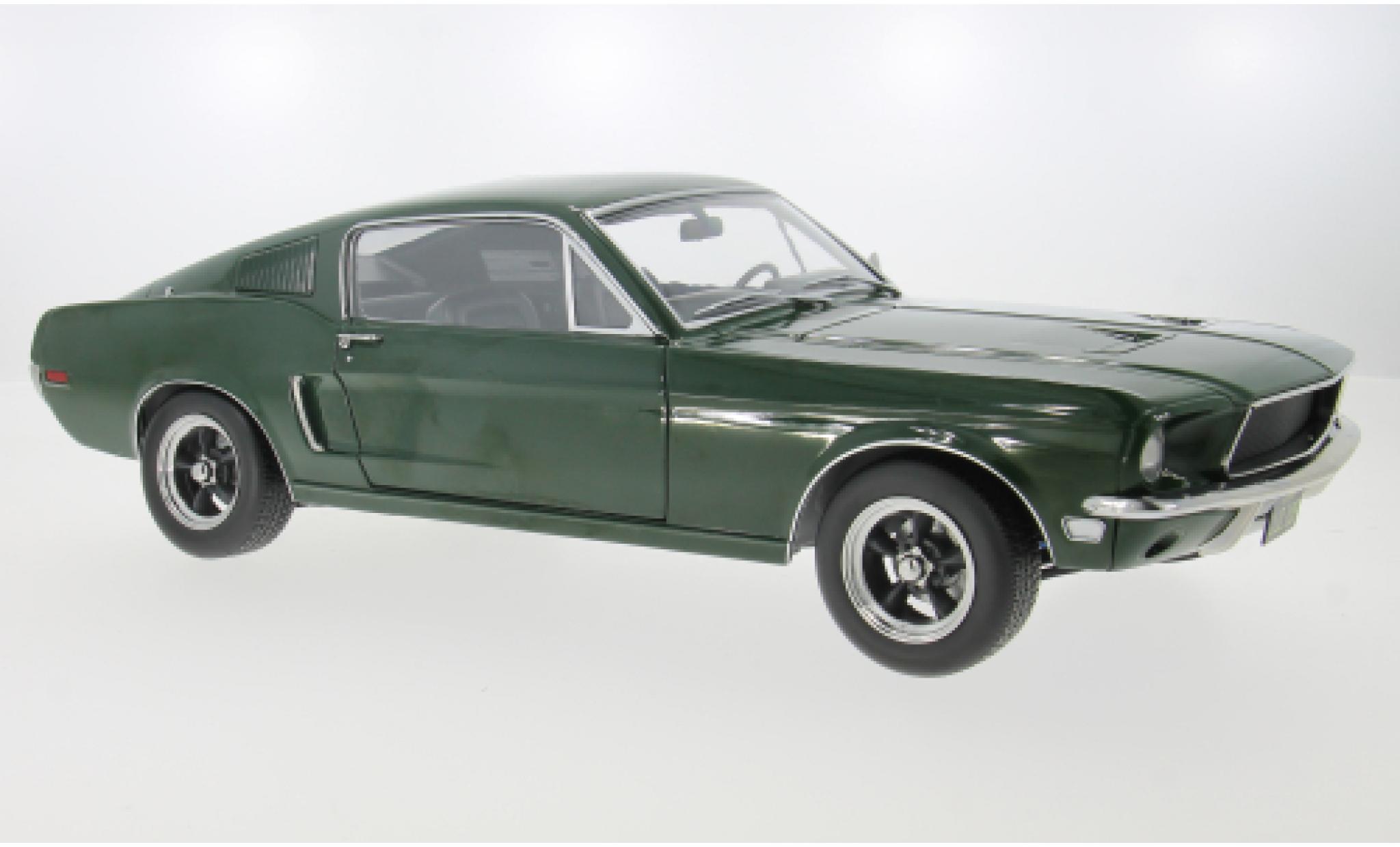 Ford Mustang 1/12 KK Scale GT Fastback groen 1968 1:12 modelauto