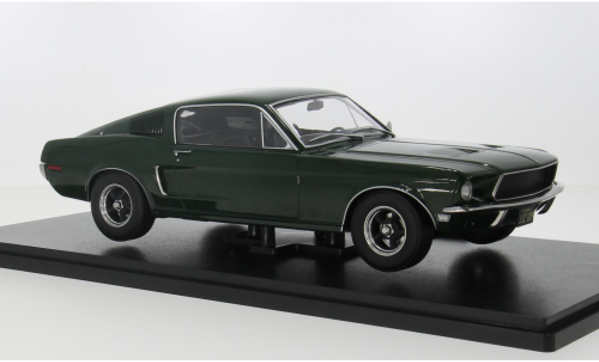 Ford Mustang 1/18 KK Scale GT Fastback groen 1968 1:18 modelauto