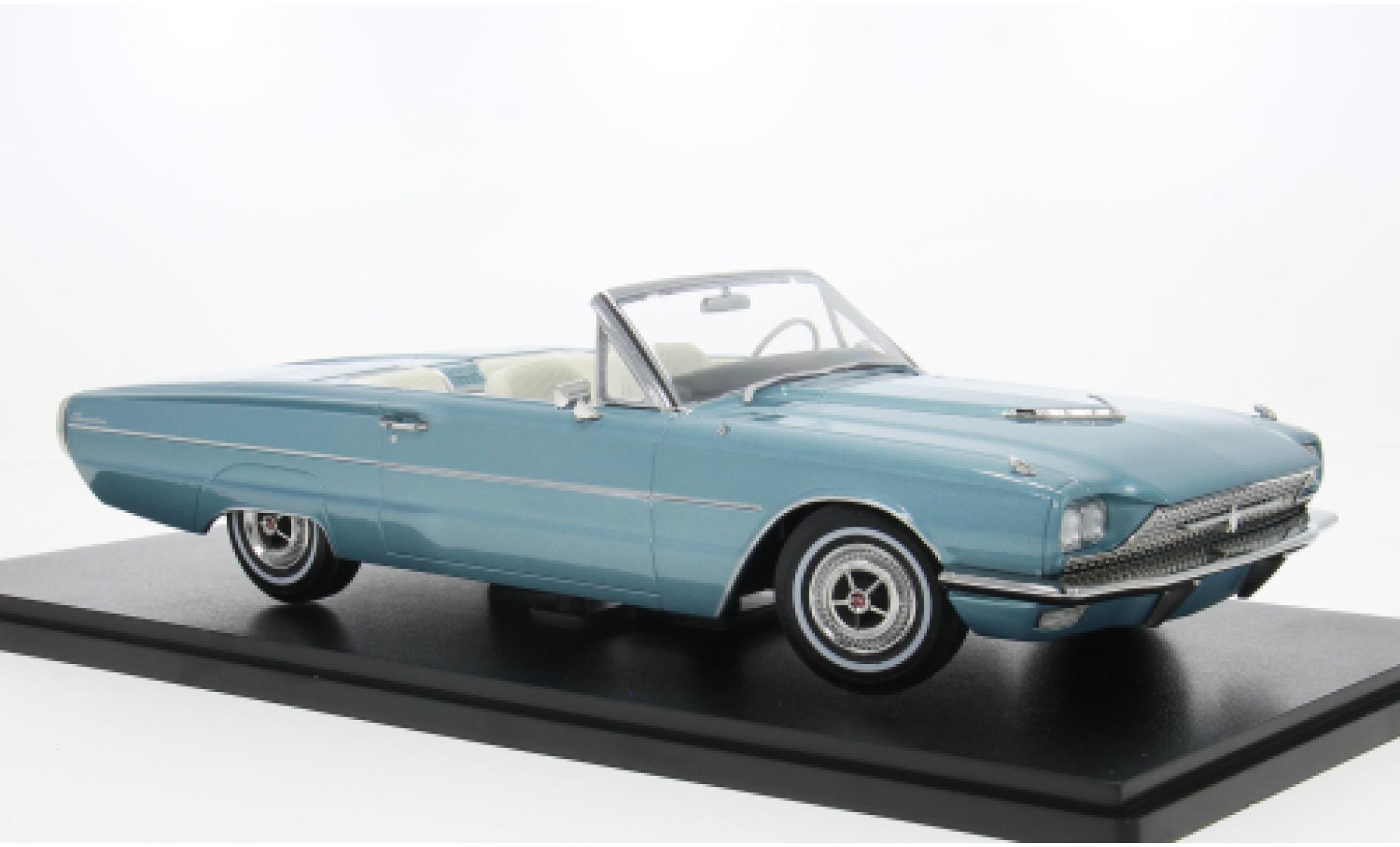 Ford Thunderbird 1/18 KK Scale Cabriolet groen 1966 1:18 modelauto